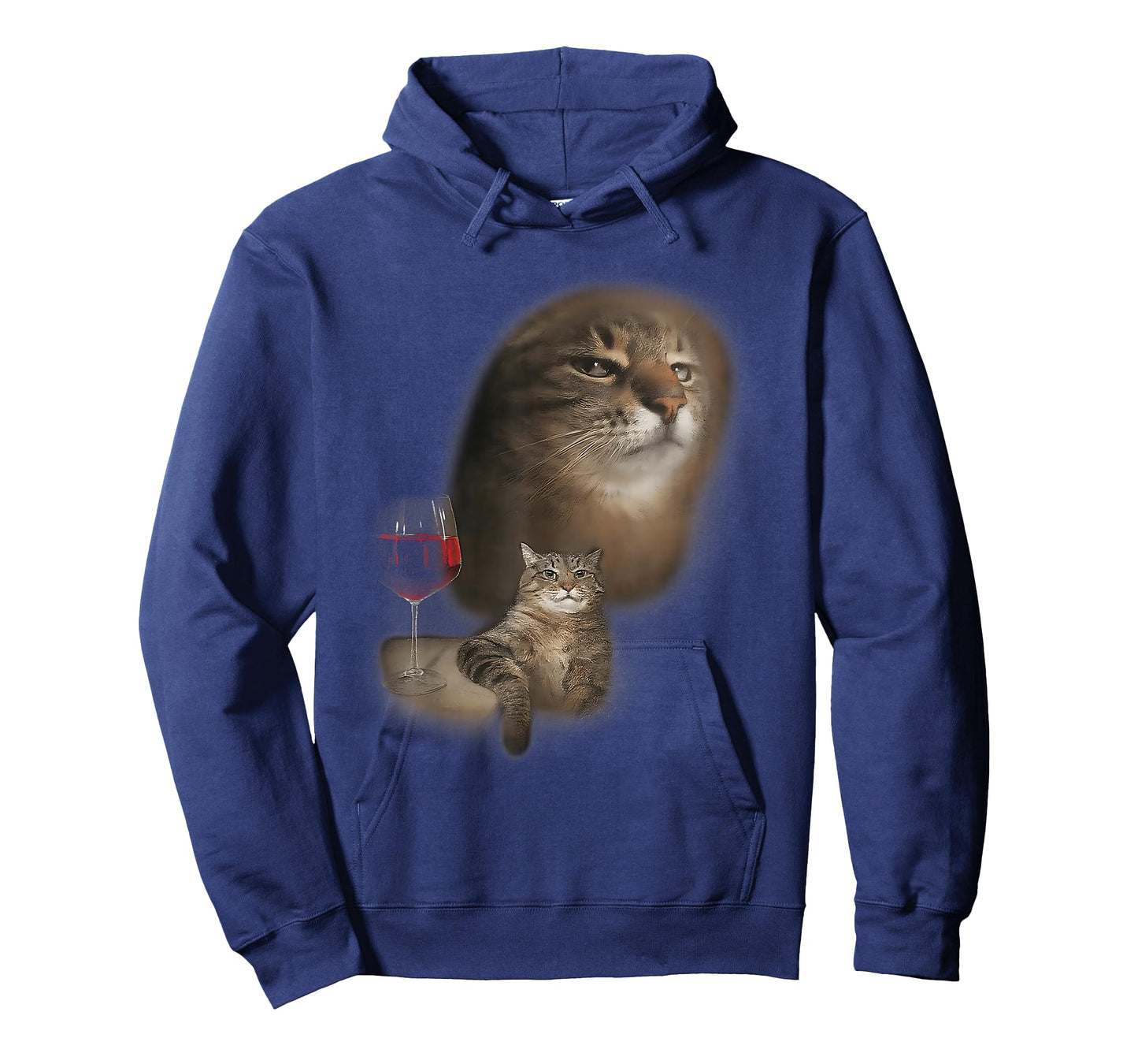 Funny Wine Cat Art Cats Drinking Silly Goofy Ahh Dank Meme T-Shirt