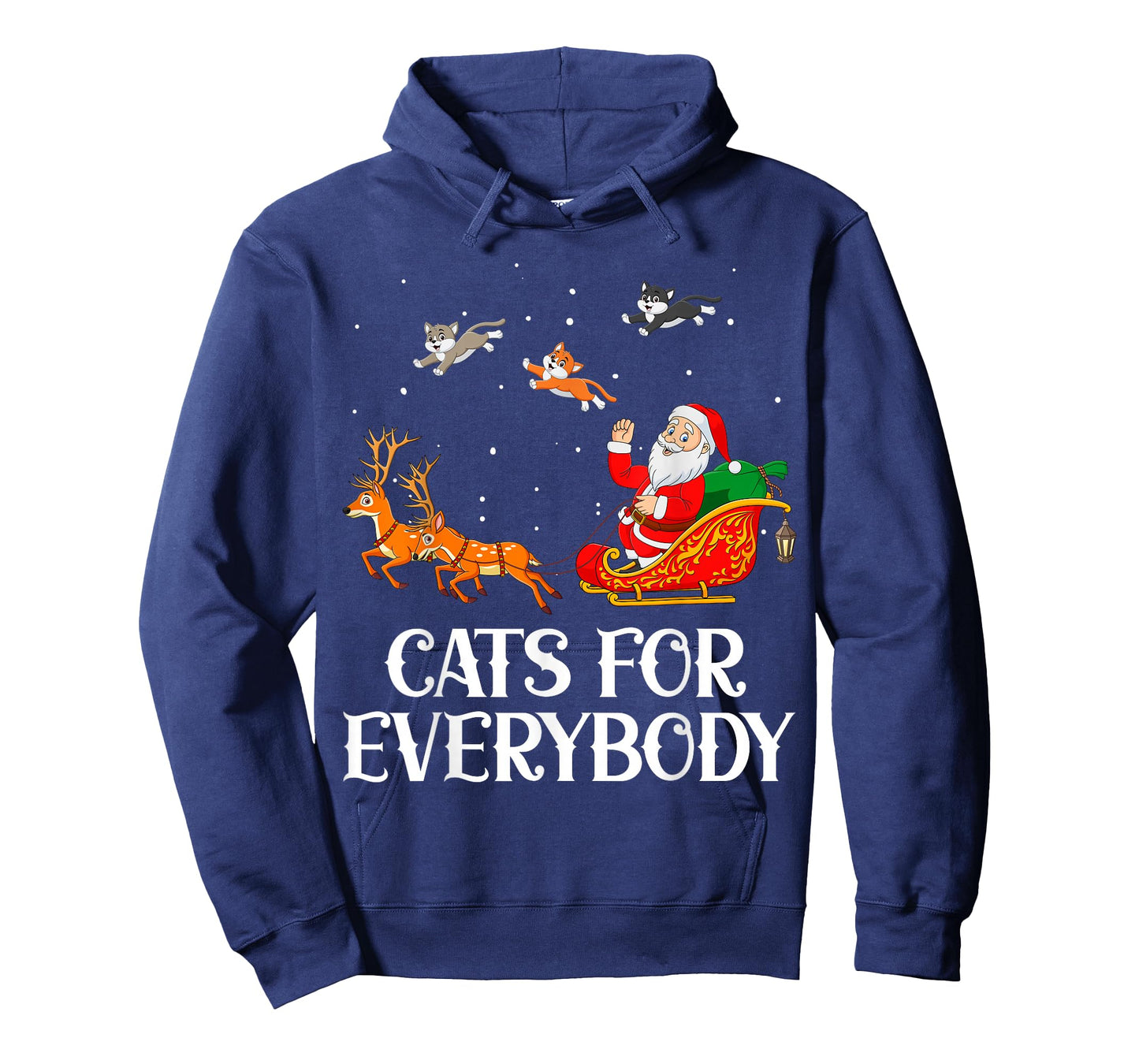 Cats For Everybody Santa Christmas Cat Funny Cat Mom T-Shirt
