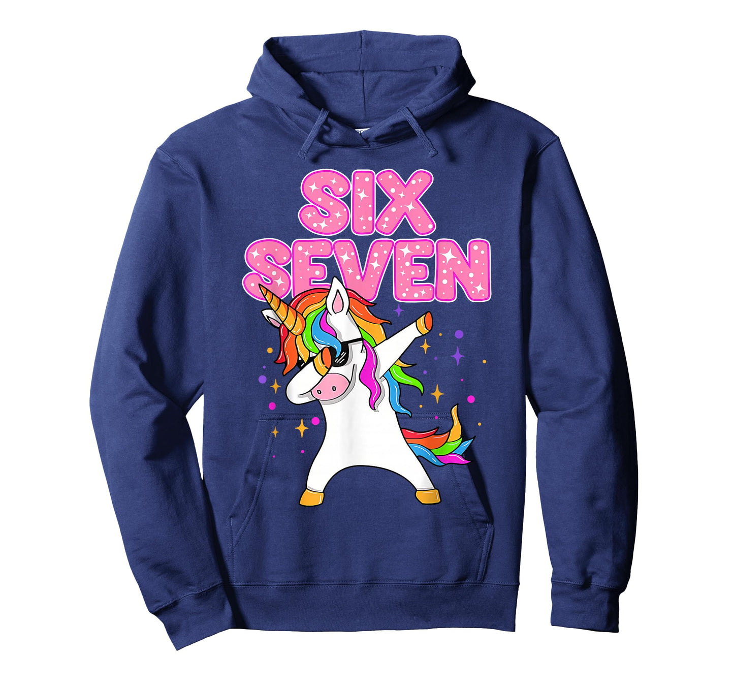 Cute Six Seven Unicorn Party Birthday Gift for Men Women Kid T-Shirt