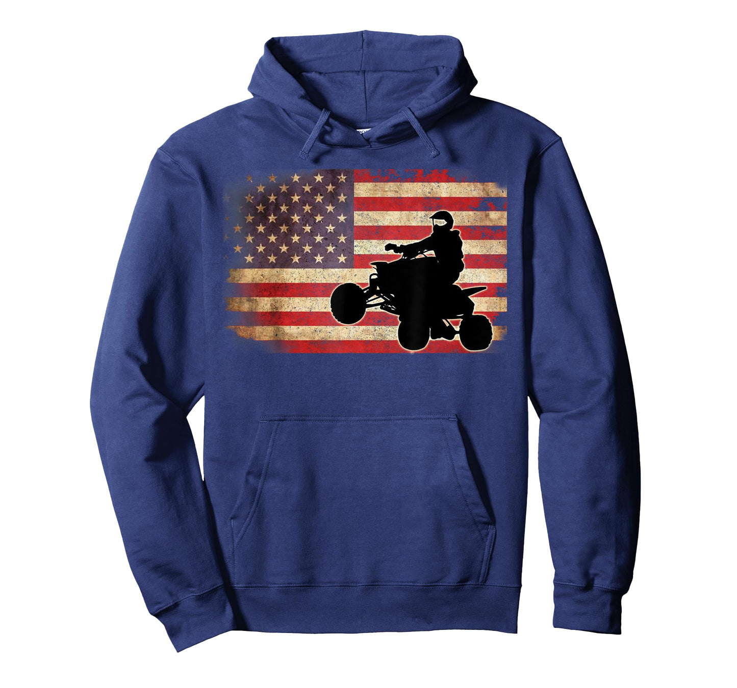 American USA Flag Quad Bike Four Wheeler Gift T Shirt Women Kids Men T-Shirt
