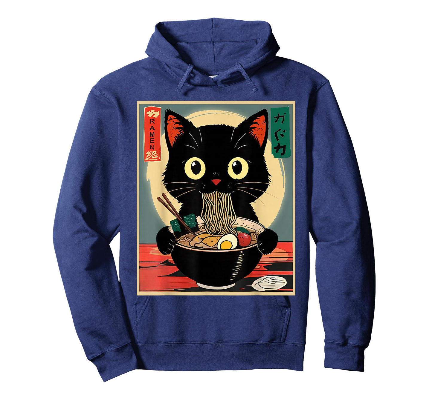 Kawaii Cat Anime Gifts Cat Ramen Graphic Tee Japanese T-Shirt