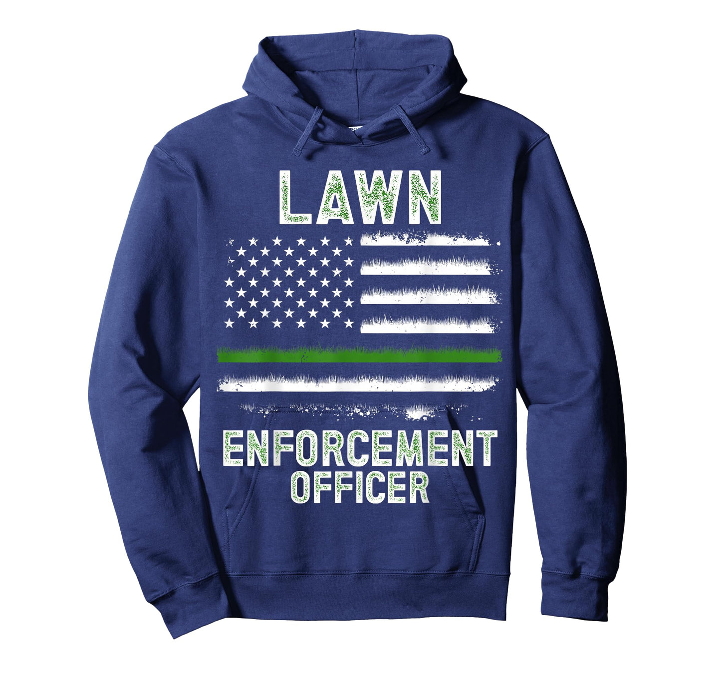 Gardening Lawn Mower American Flag Lawn Enforcement Officer T-Shirt