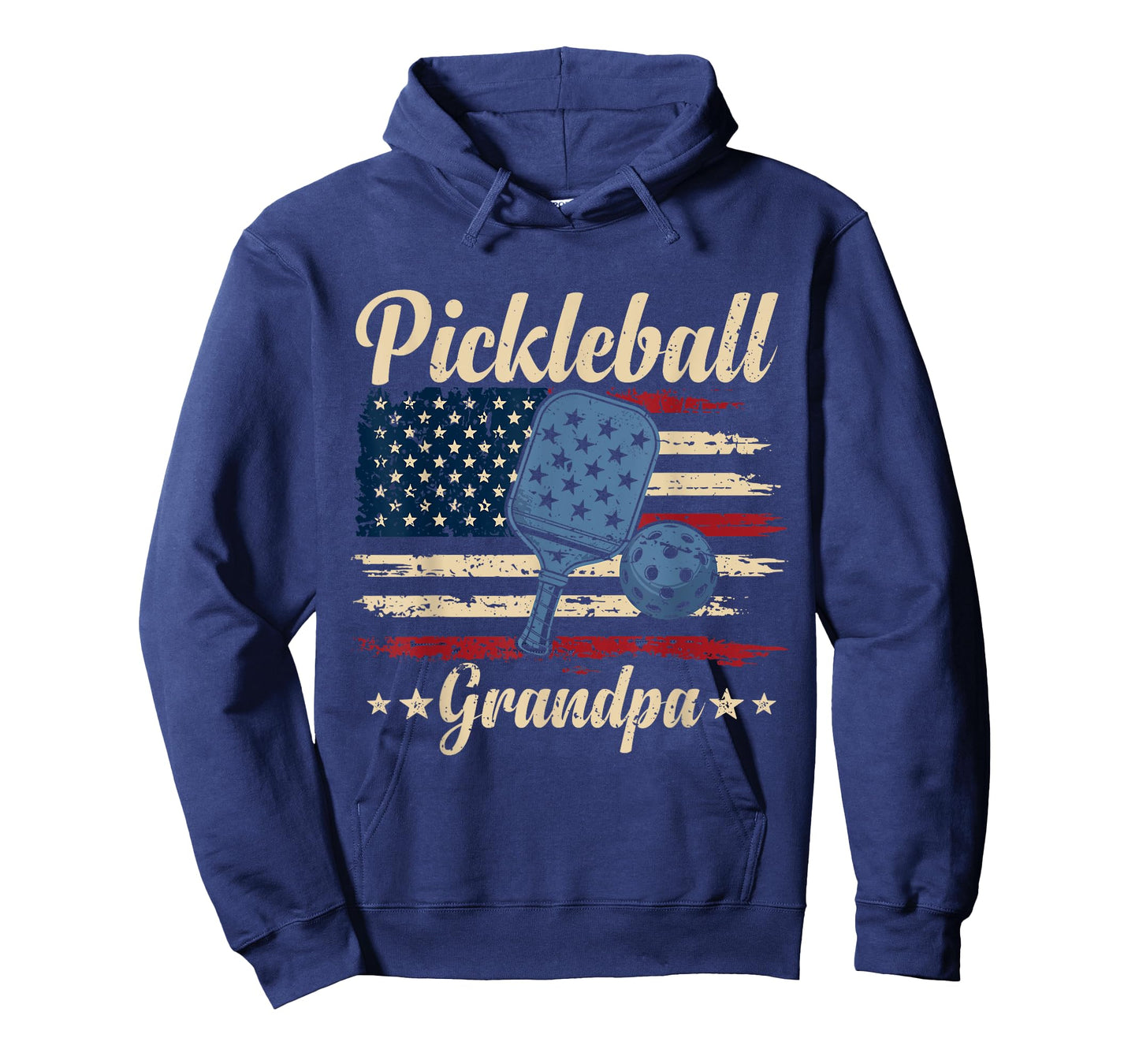 Pickleball Grandpa American PaddleBall Grandpa Father Day T-Shirt