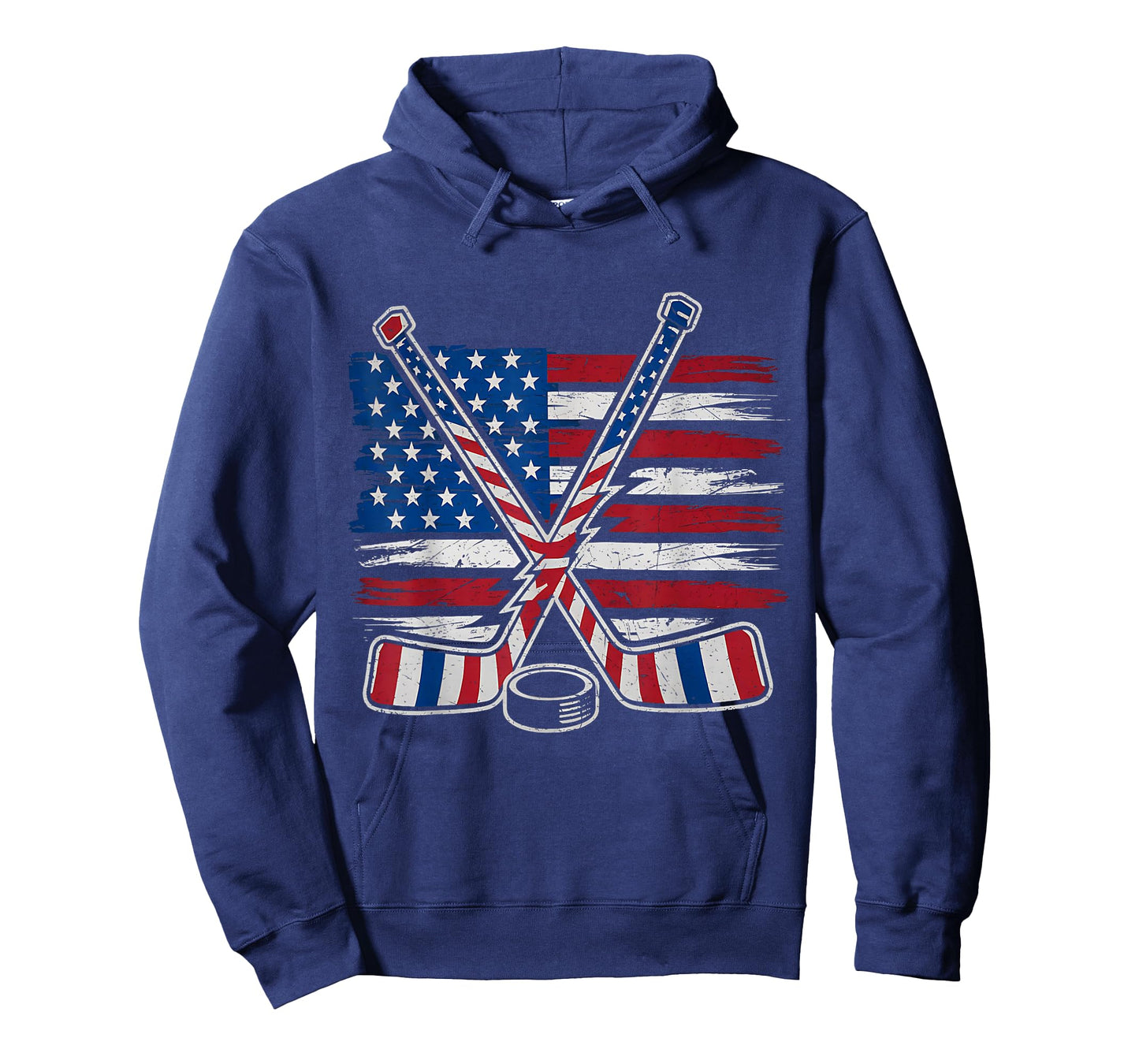 Patriotic Ice Hockey 4th of July USA Independence Day T-Shirt