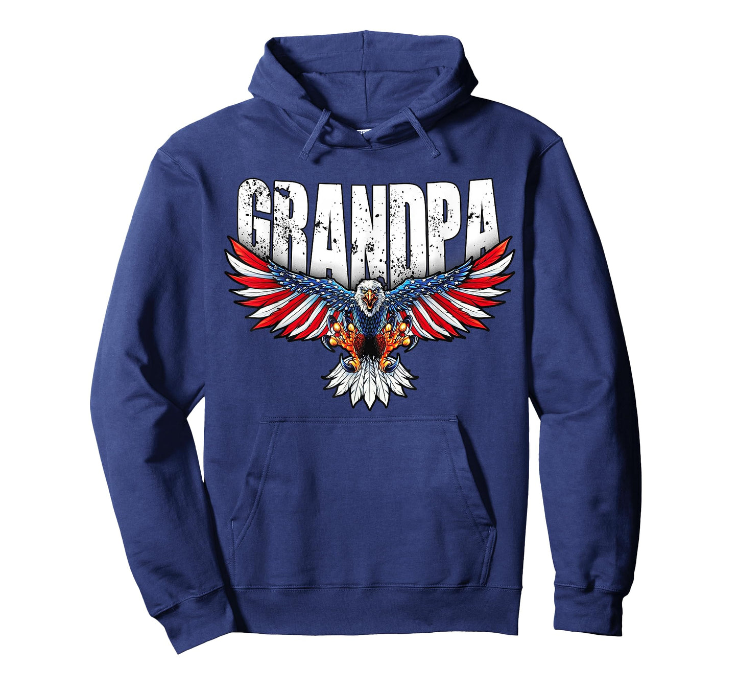 Grandpa Vintage USA Flag Bald Eagle Patriotic 4th of July T-Shirt