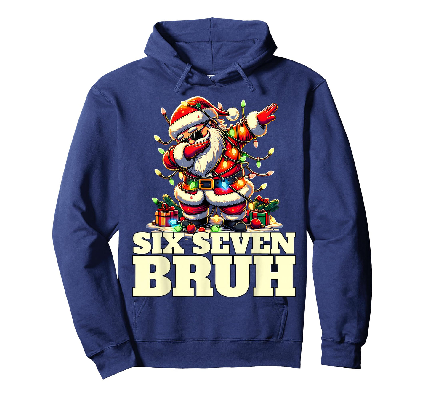 Funny Six Seven Christmas 6-7 Meme Santa 6 7 Six Seven Bruh T-Shirt