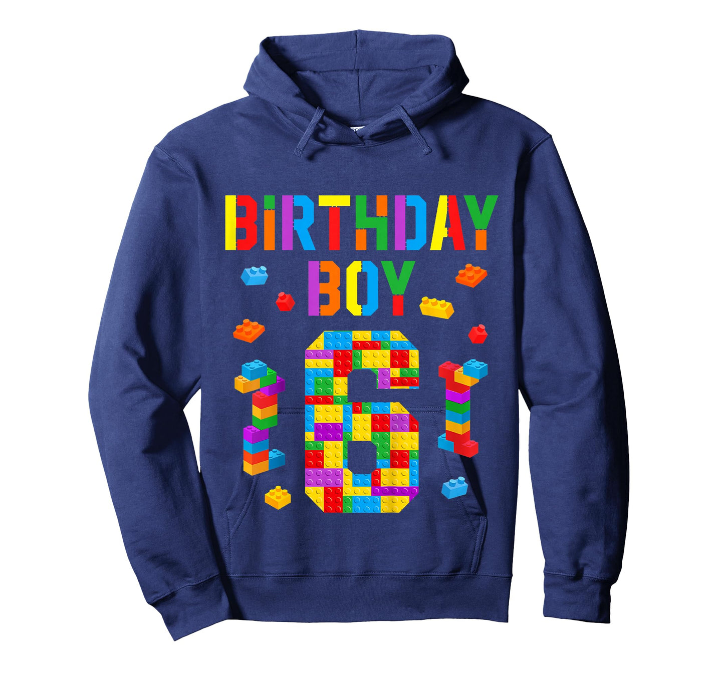 Kids 6 Year Old Building Blocks 6th Birthday Boy Bricks Builder T-Shirt