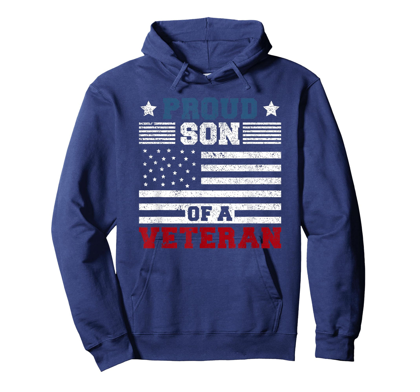 Proud Son Of A Veteran | USA Flag Proud American Veteran Son T-Shirt