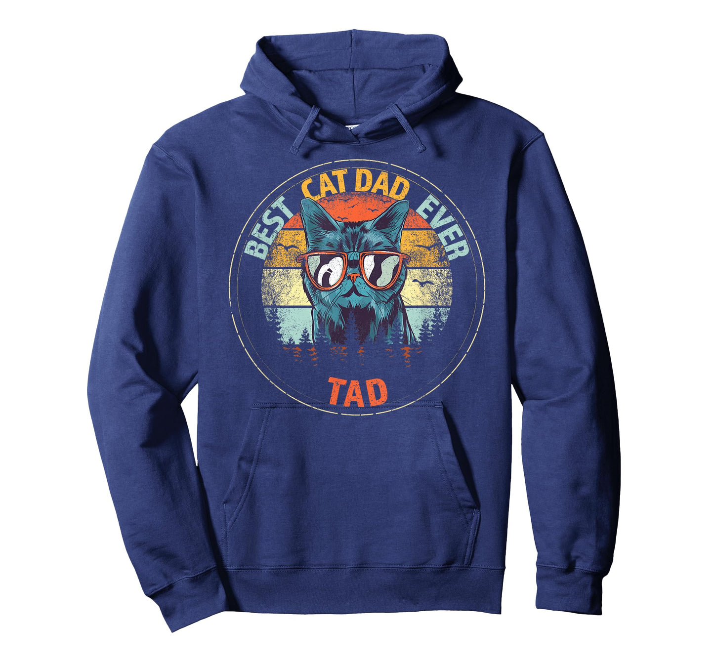 Tad Best Cat Dad Ever Funny Custom Personalized Name T-Shirt