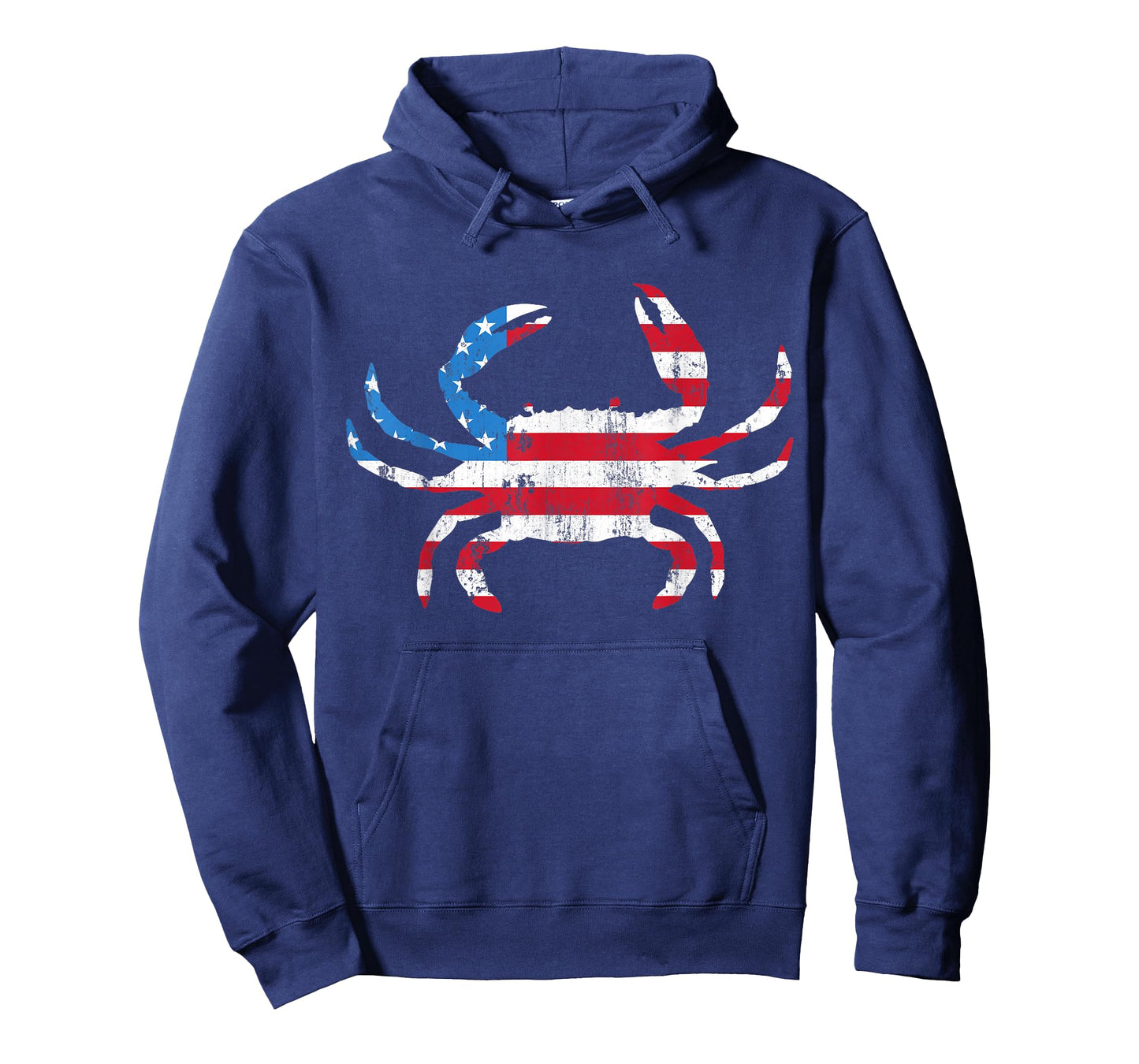 Crab Vintage American Flag T-Shirt