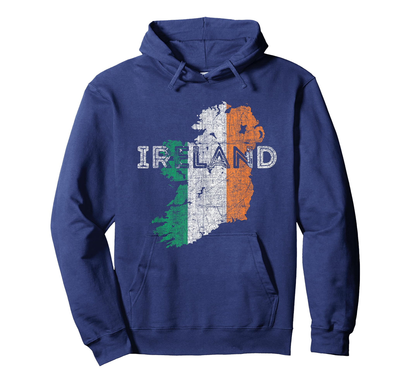Irish Map and Flag Souvenir - Distressed Ireland T-Shirt