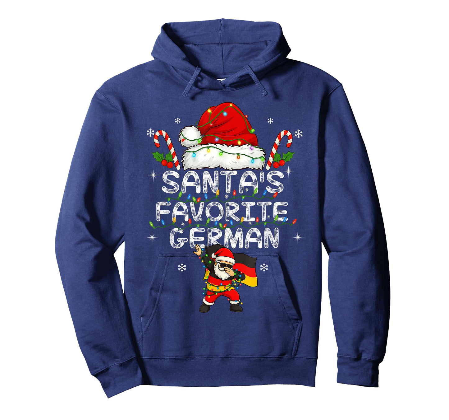 Santa's Favorite German Christmas Funny Hat Xmas Germany T-Shirt