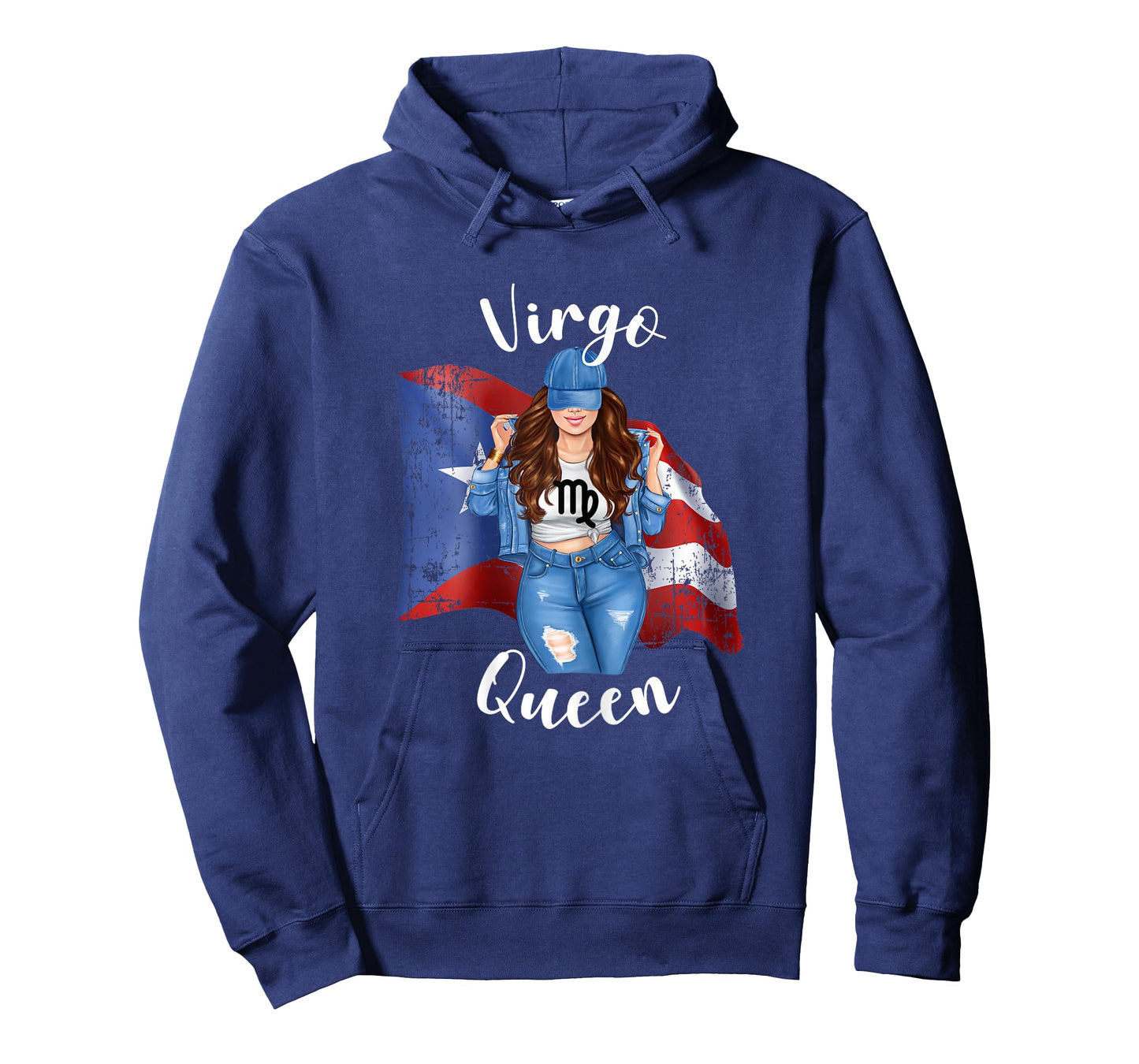 Puerto Rican Virgo Queen of Puerto Rico Zodiac Brunette T-Shirt