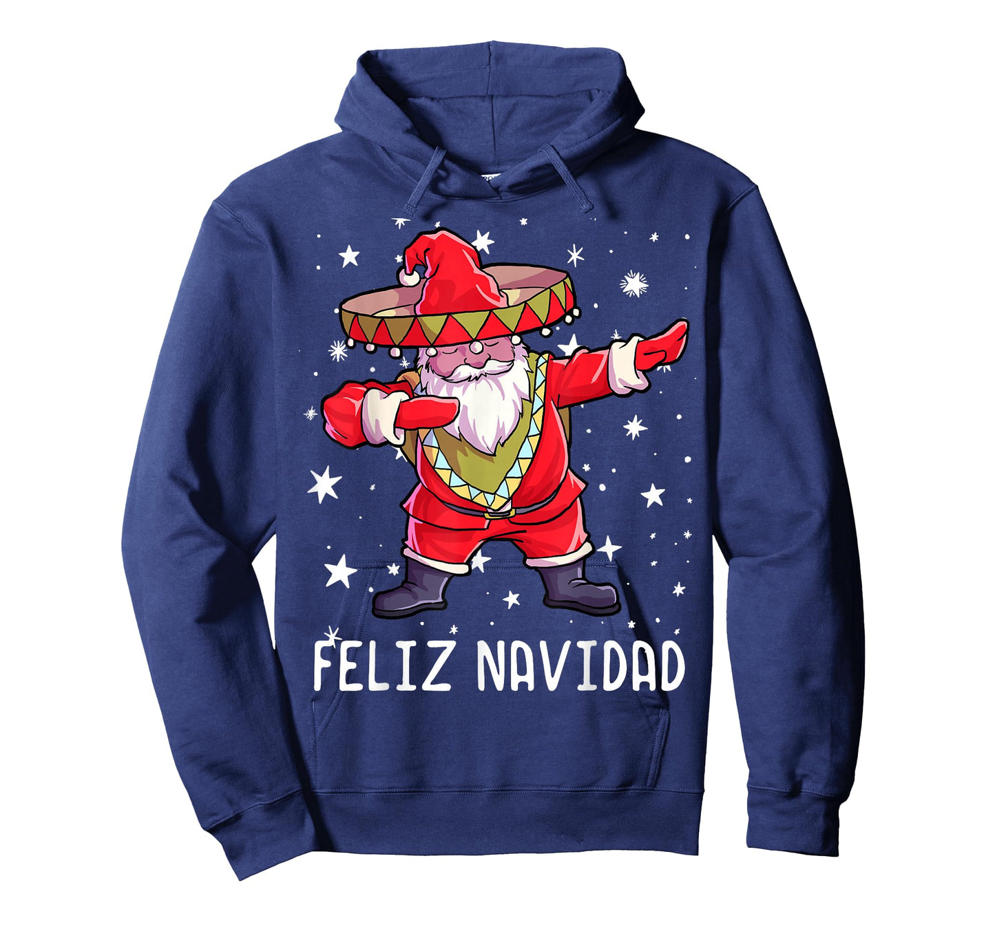 Christmas Sombrero Poncho Mexican Dabbing Santa T-Shirt