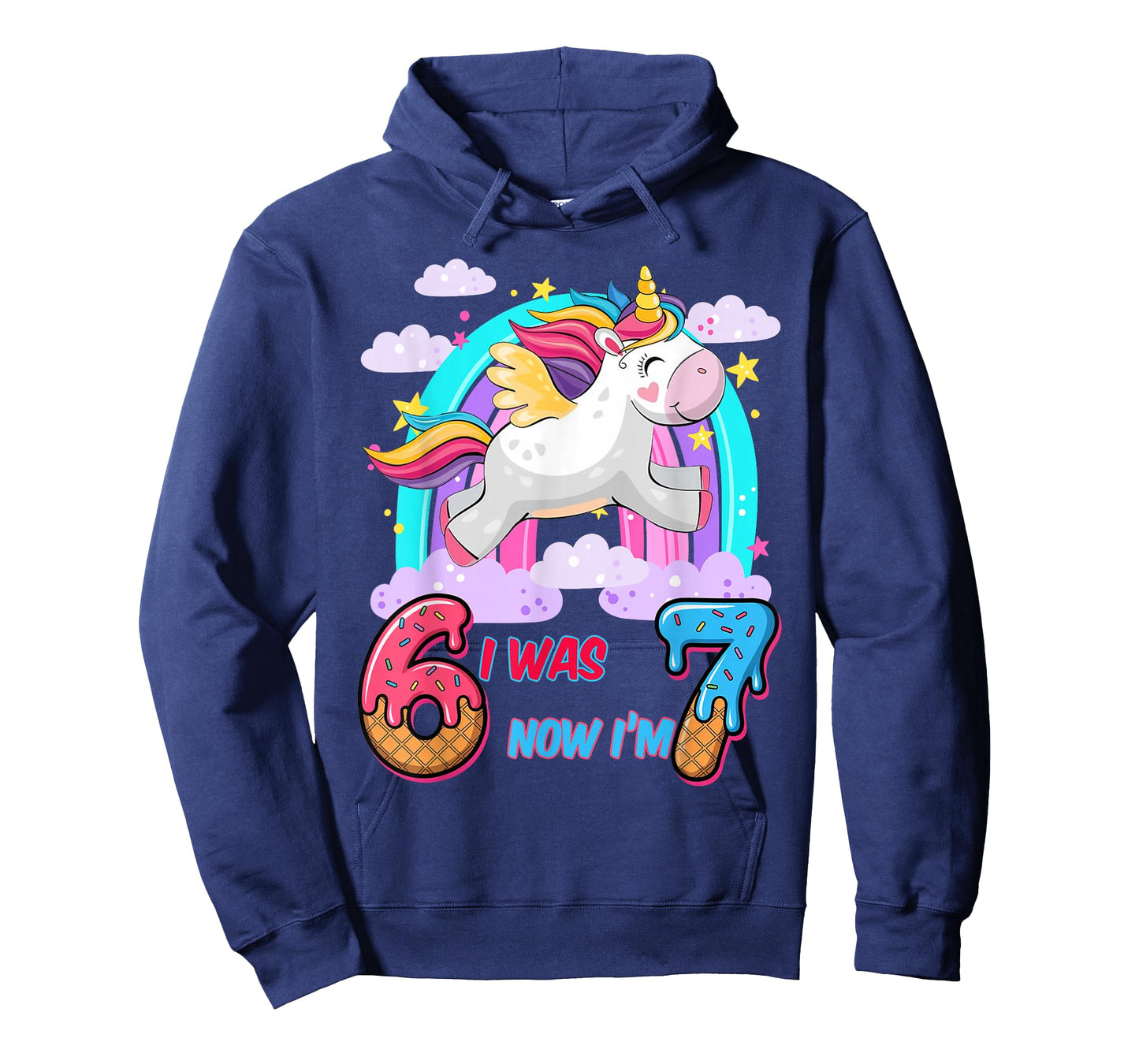 I was Six Now I'm Seven Dabbing Unicorn 67 Meme 7th Birthday T-Shirt
