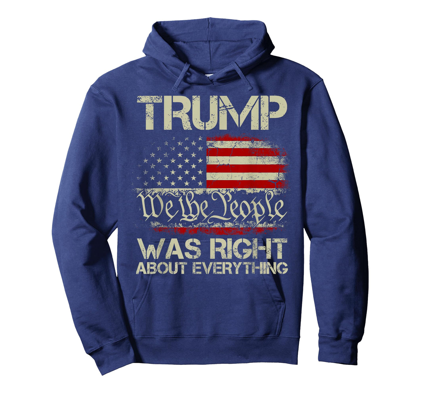 Vintage USA American Flag Trump Was Right About Everything T-Shirt