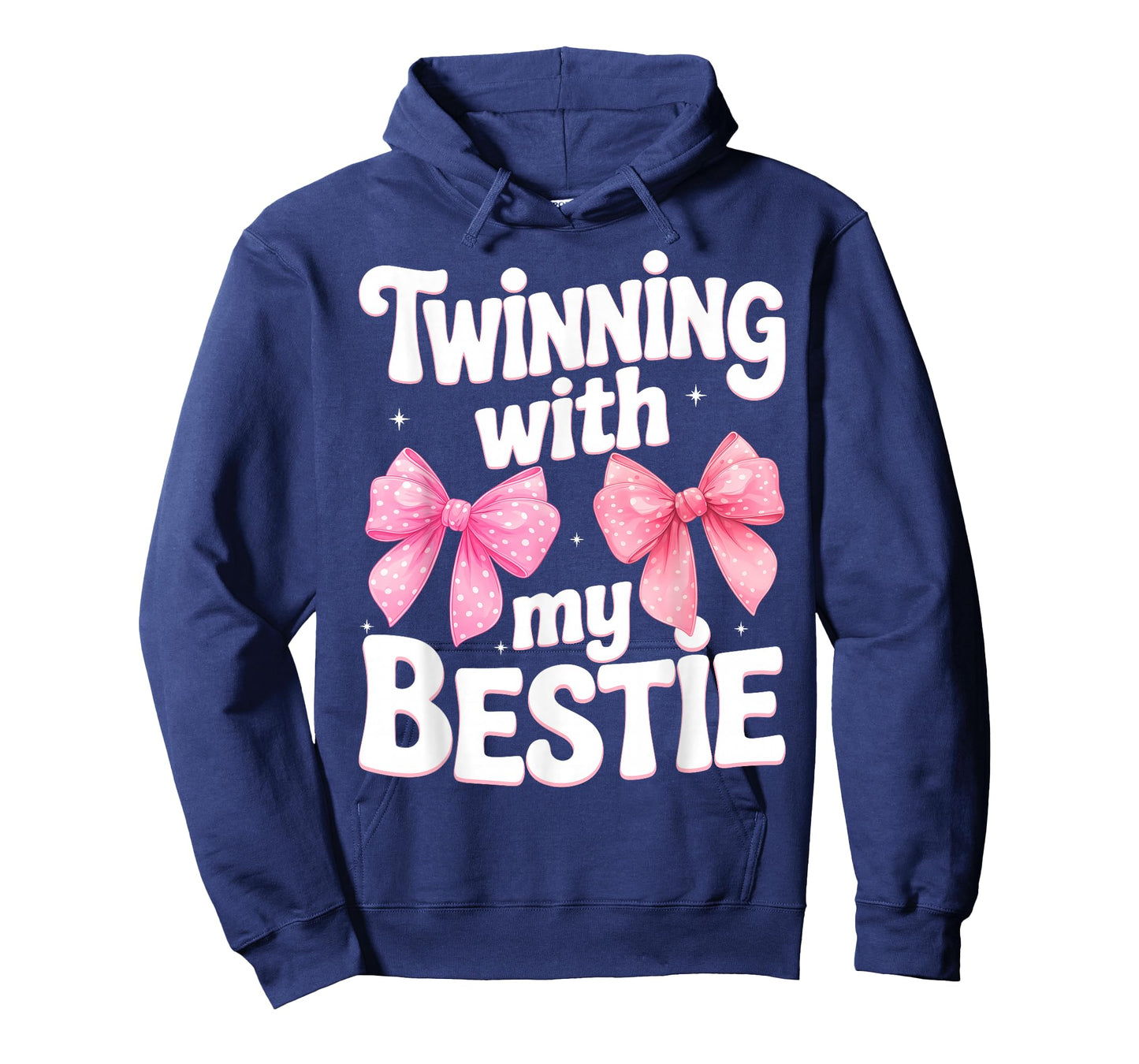 Friends Twinning with My Bestie Spirit Week Pink Bow T-Shirt