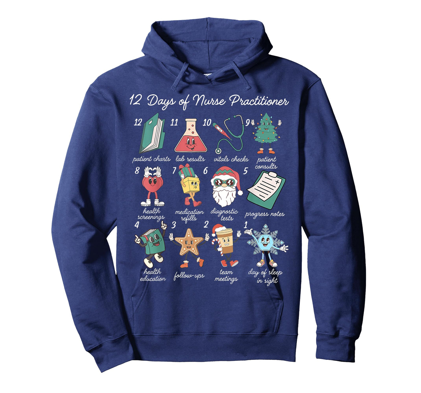 12 Days of Nurse Practitioner Medical NP Nursing Christmas T-Shirt