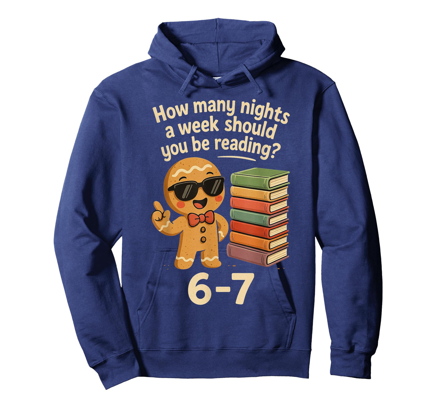 6 7 Reading Nights Gingerbread Cookie Funny Teacher T-Shirt
