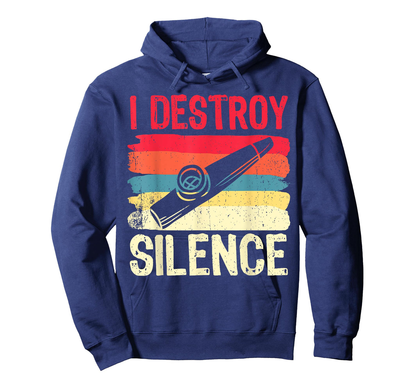 Funny Kazoo Shirt I Destroy Silence Musician Player T-Shirt