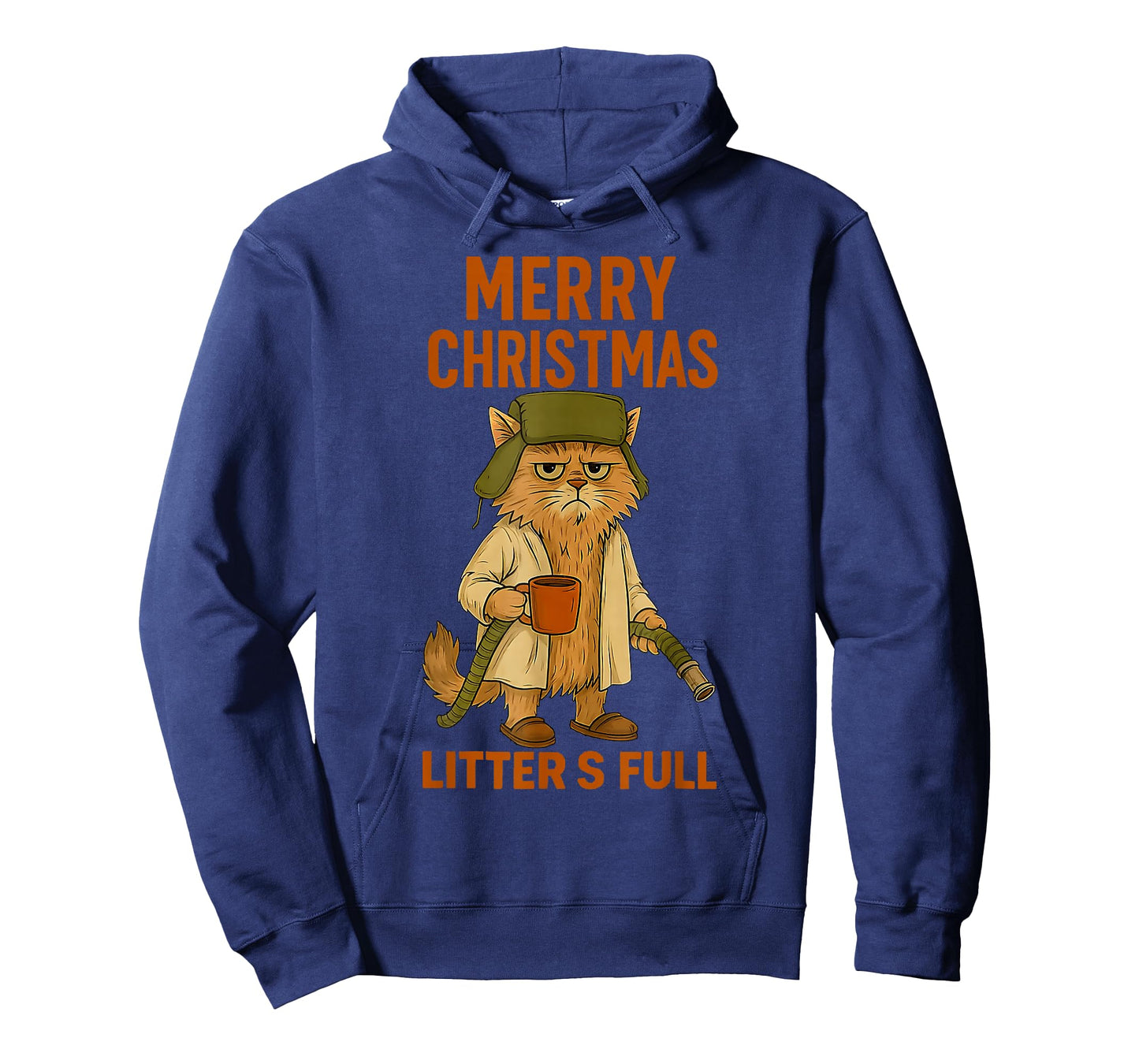 Litter's Full Merry Christmas Funny Cat Lovers Holidays Xmas T-Shirt