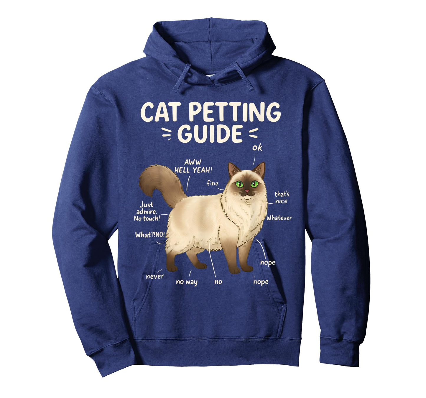 Ragdoll Cat Petting Guide Funny Cat Lover T-Shirt