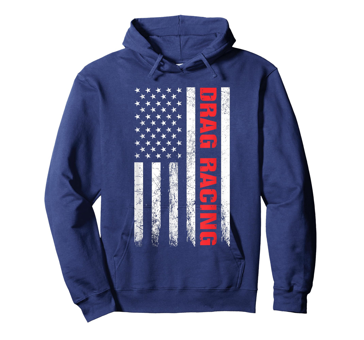 Drag Racing Race Car Driver USA Flag Racing Enthusiast T-Shirt