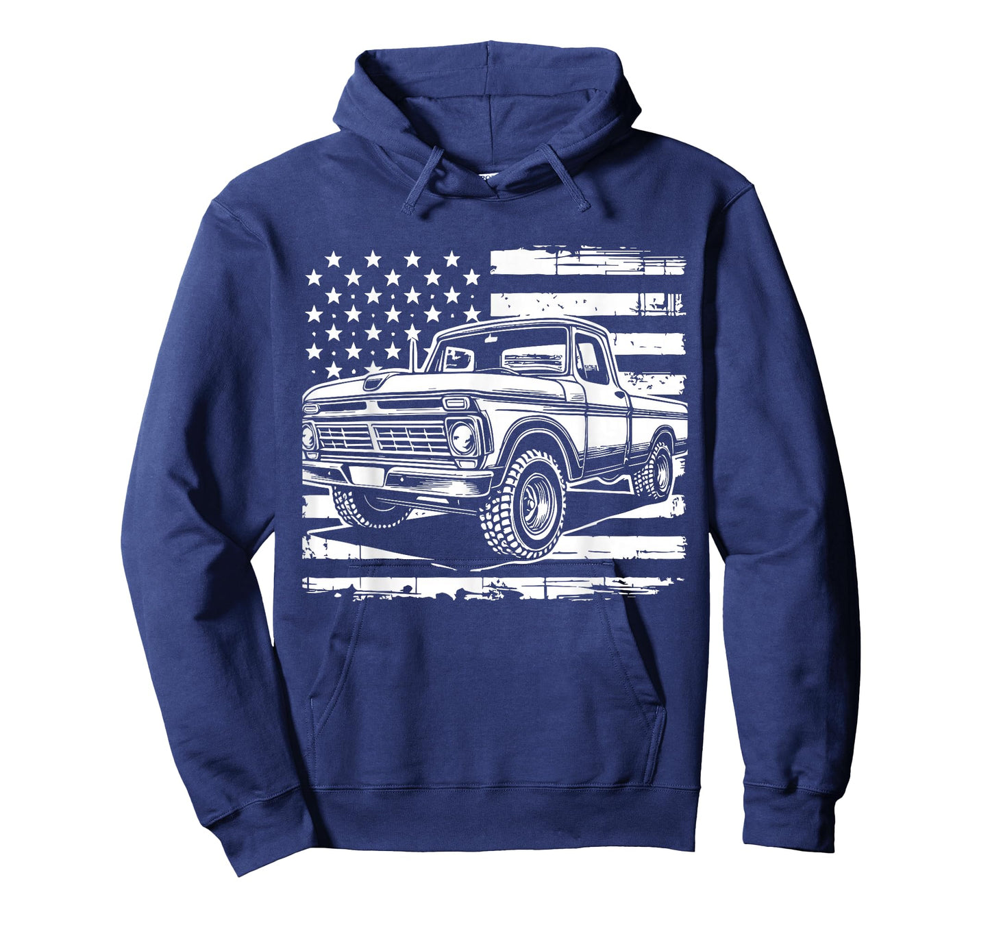 First gen Classic Americana Truck Vintage Patriotic Design T-Shirt