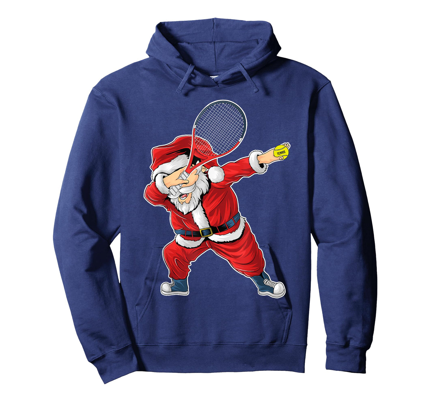 Santa Claus Tennis Player Funny Tennis Christmas T-Shirt
