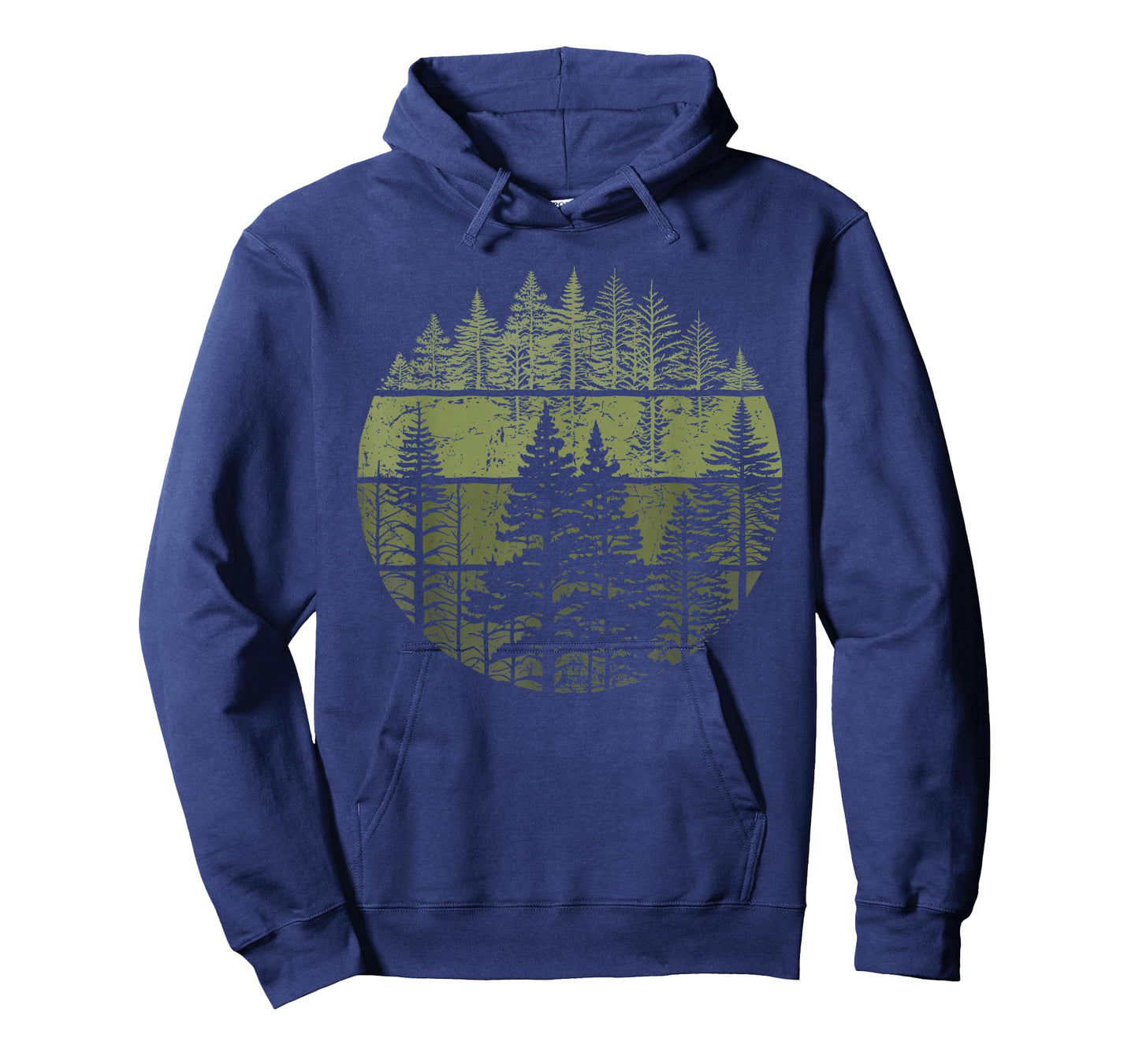 Retro Forest Trees Nature Outdoors Women Men Vintage Graphic T-Shirt