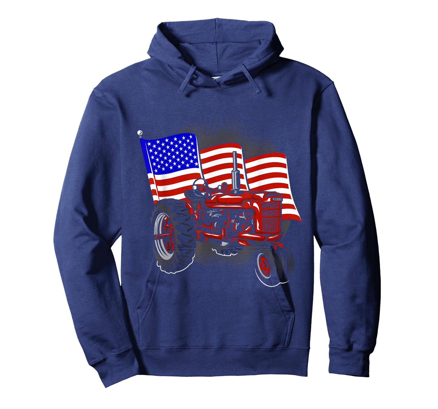 4th Of July Gift Patriotic Farmer US Flag Tractor Farmer T-Shirt