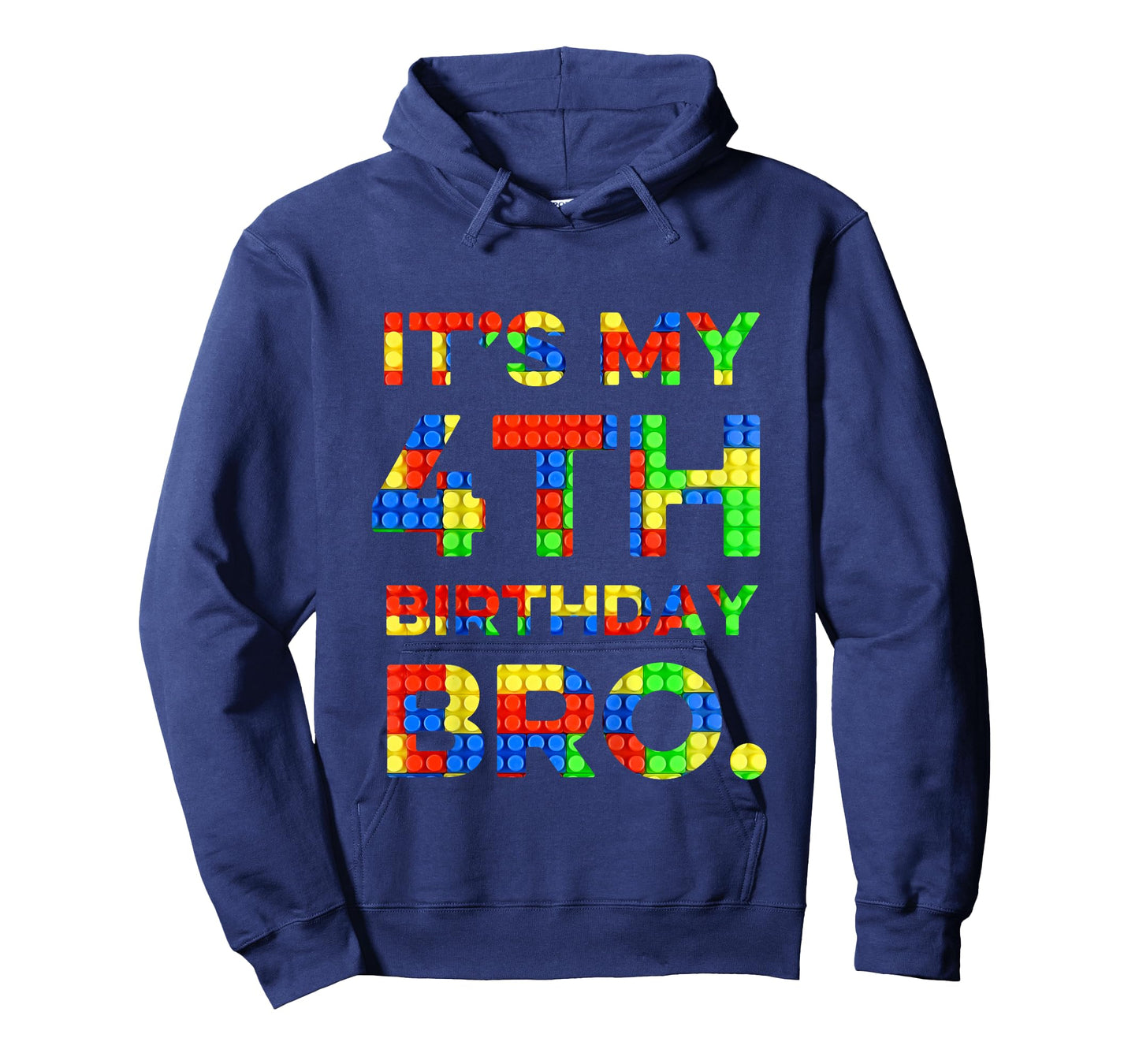 Kids Cute 4th Birthday Shirt 4 Years Old Block Building Boys T-Shirt