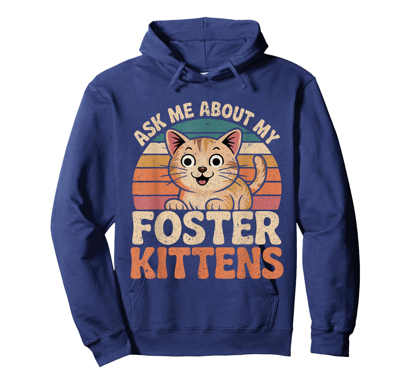 Ask Me About My Foster Kittens Retro Cat Lover Foster Parent T-Shirt