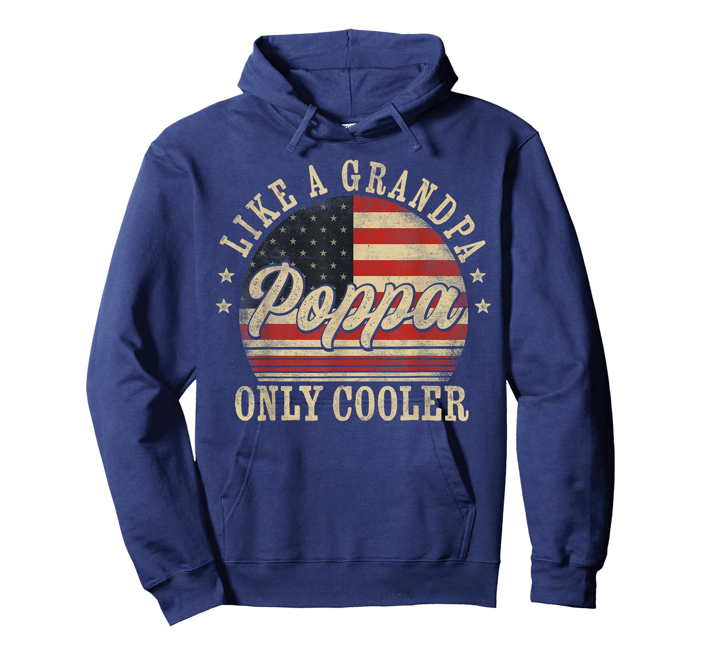Poppa Like a Grandpa Only Cooler Poppa Father's Day T-Shirt