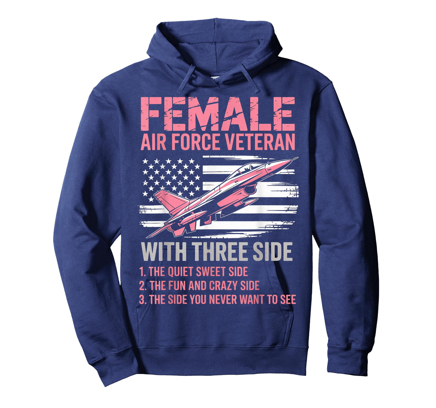 Female Air Force American Patriotic Fighter Pilot Veteran T-Shirt