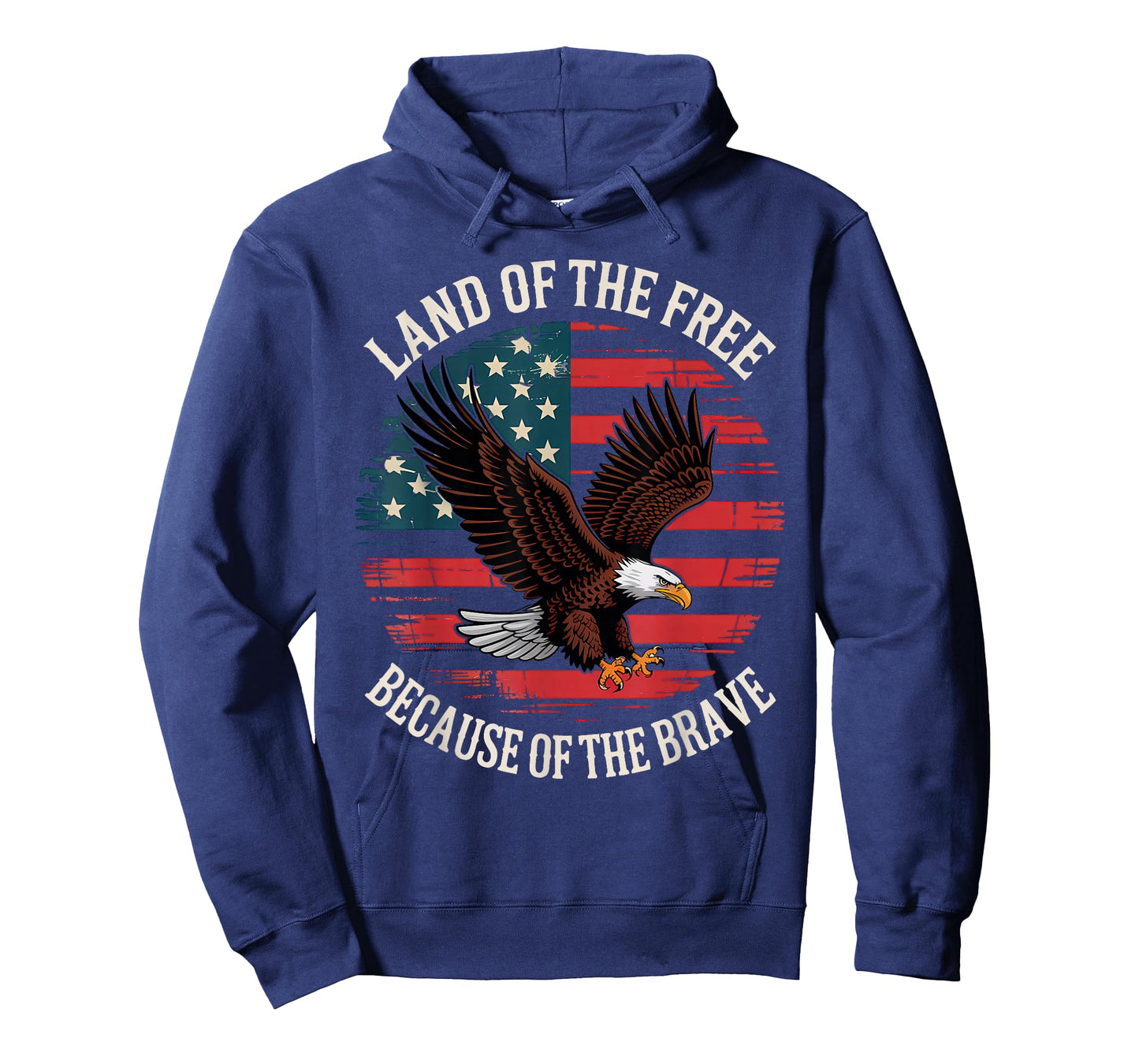 Land of The Free Because of The Brave Eagle American Flag T-Shirt