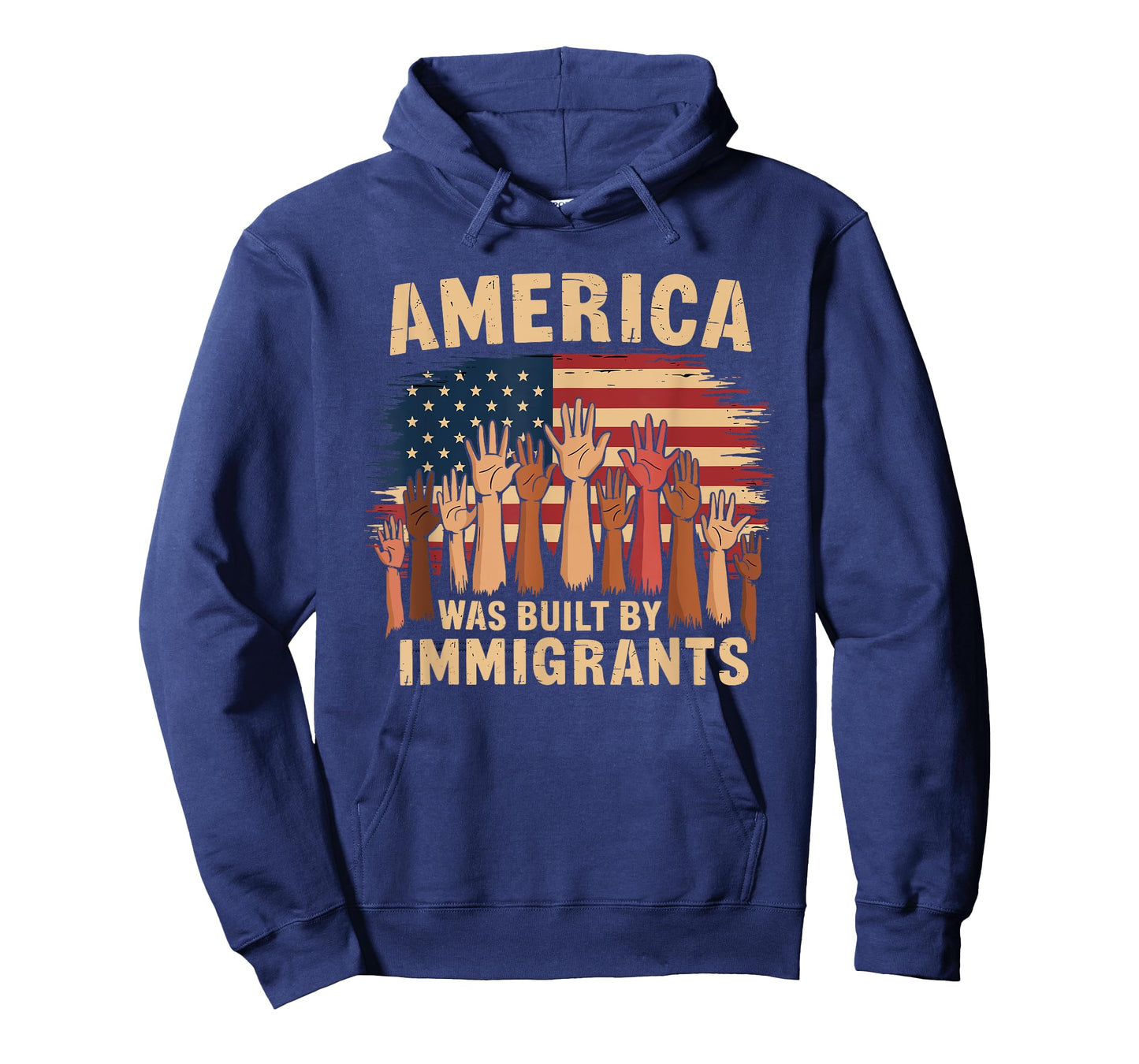 America Was Built By Immigrants Immigration Patriotic Unity T-Shirt