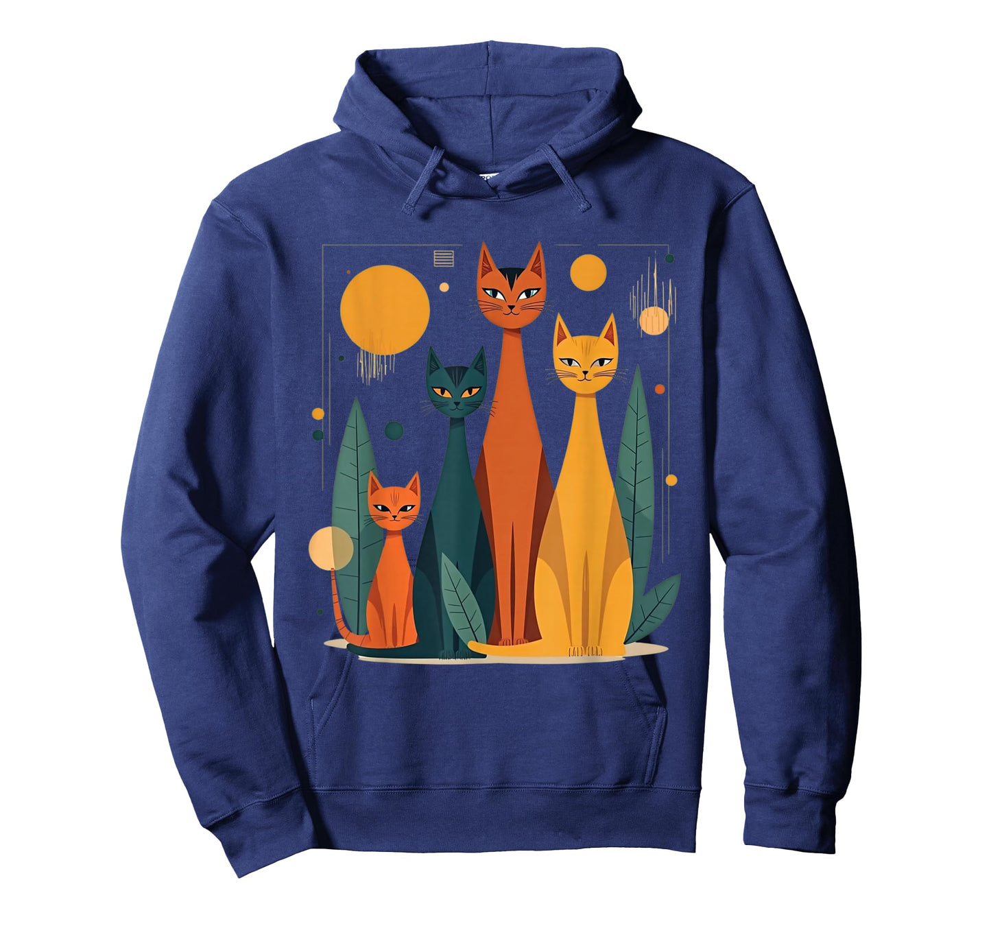 Vintage Retro Mid-Century Modern Look Cats 50s 60s Style T-Shirt