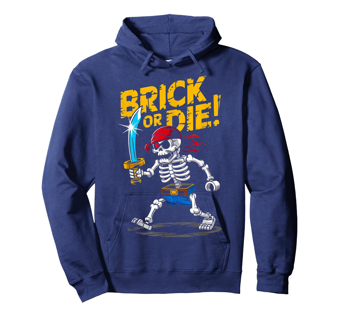 Halloween Bricks Pirate Skeleton Builder Blocks Building Toy T-Shirt