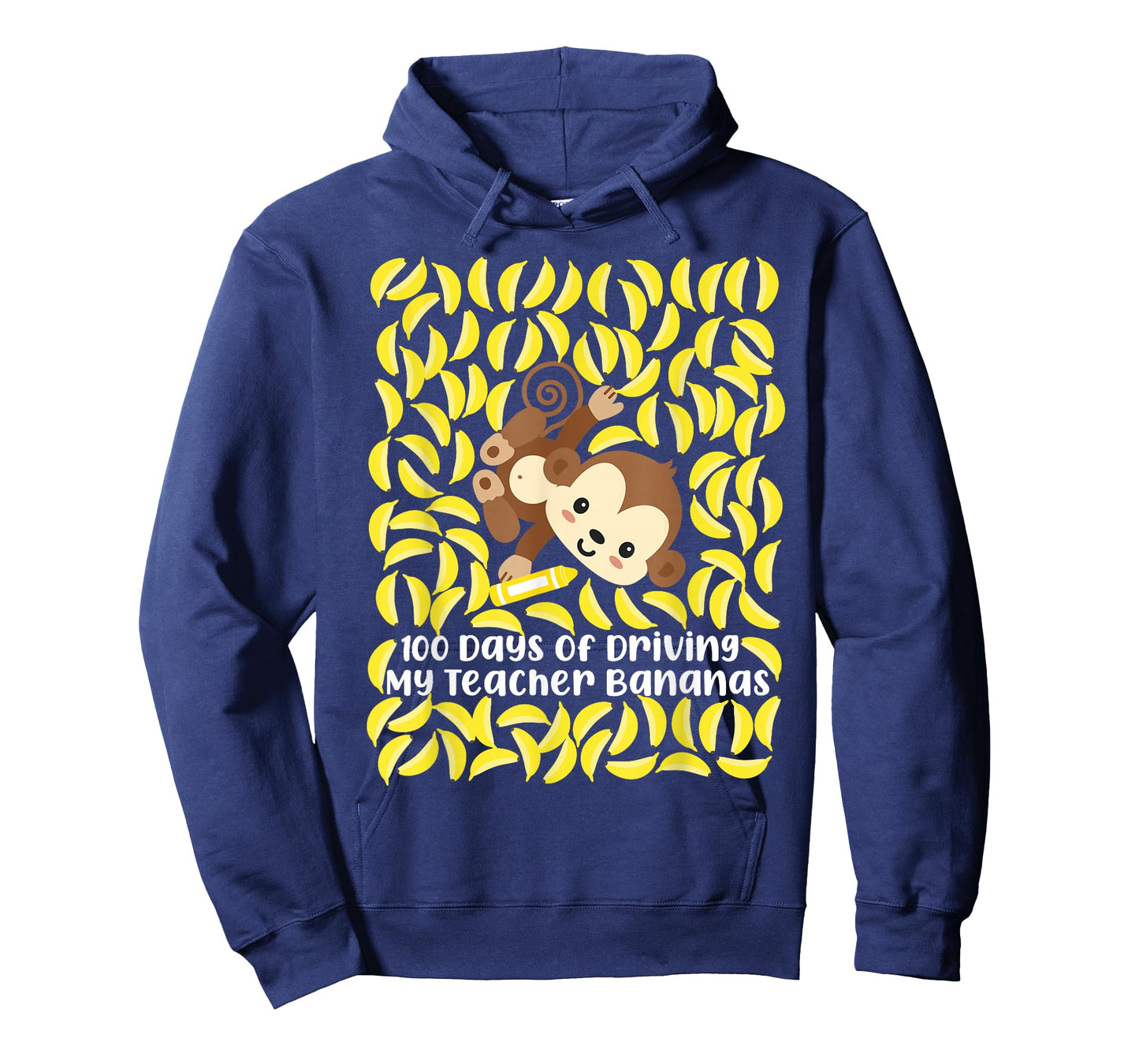 100th Day of School Teacher Monkey Pun Banana T-Shirt