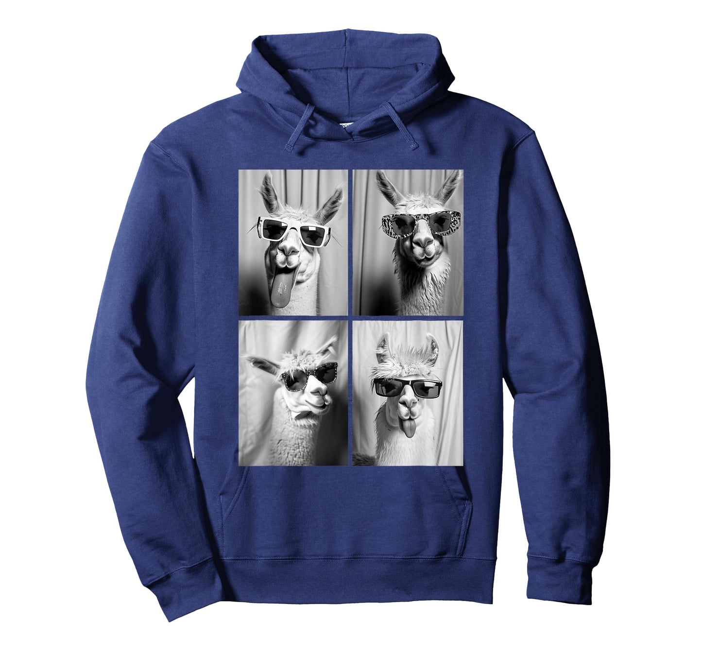 Funny Llamas with Sunglasses Cool Llama Animals Photo Booth T-Shirt
