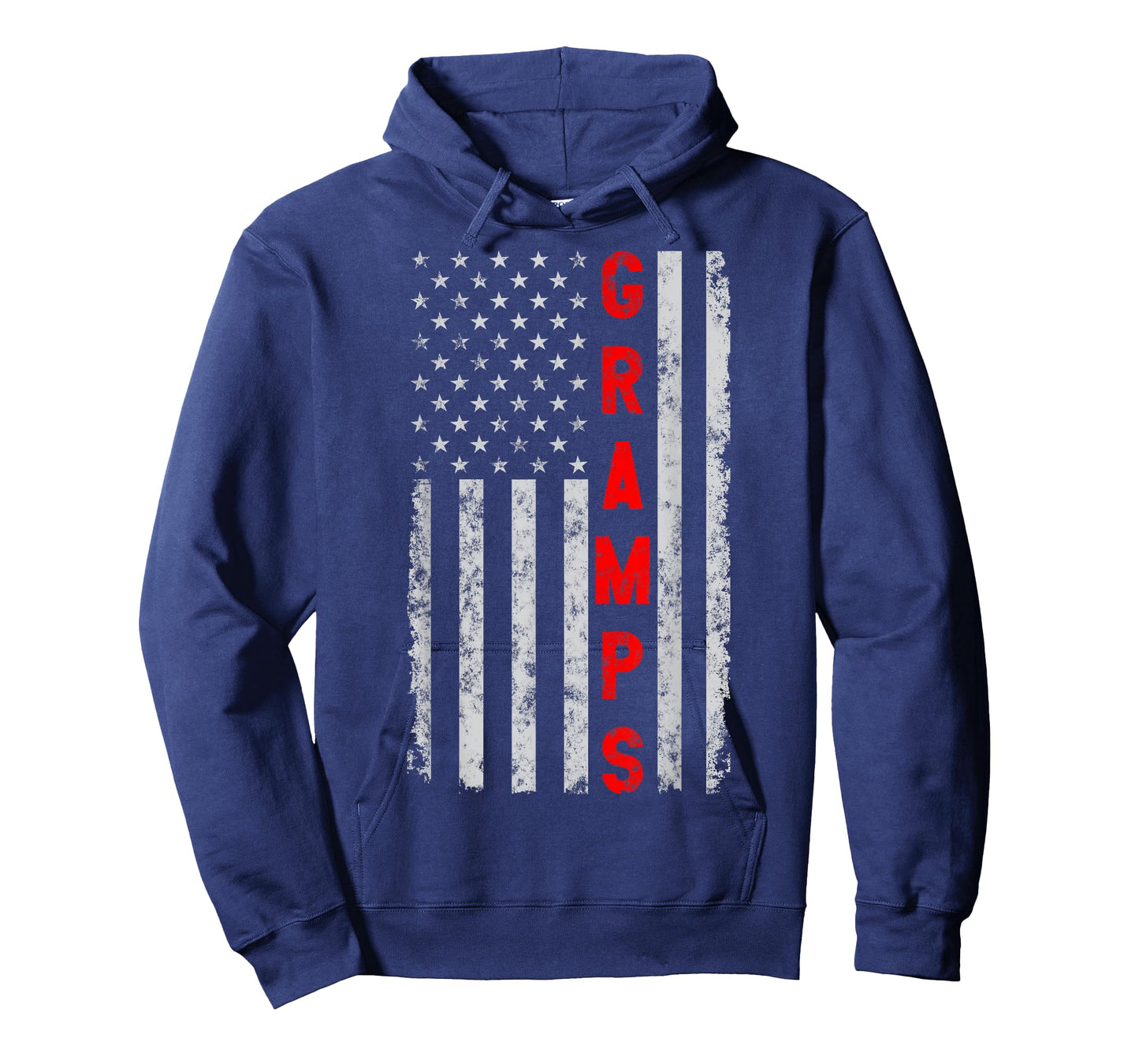 Gramps Funny Fathers Day Vintage Patriotic American Flag Women Men T-Shirt