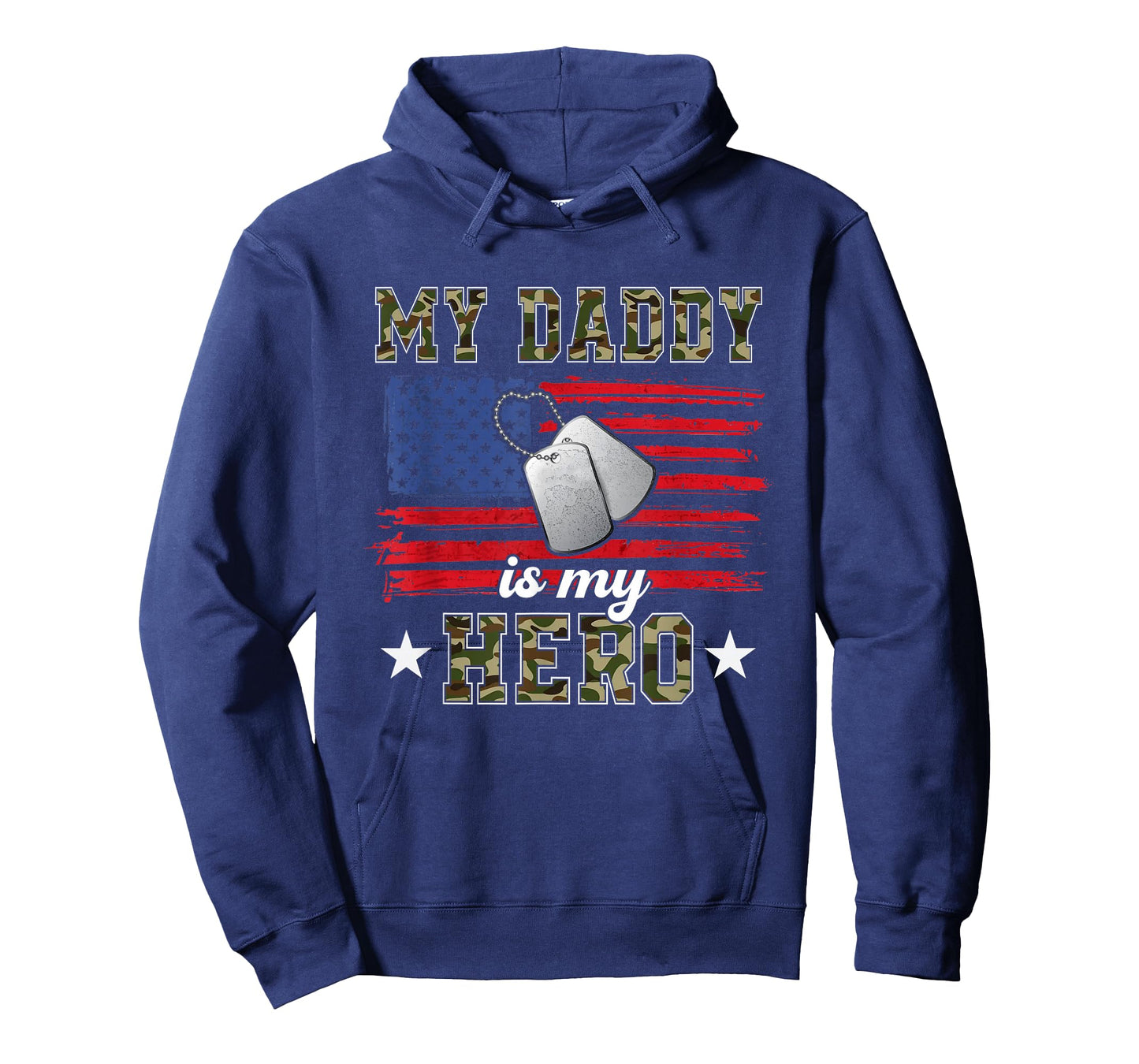 My Daddy is My Hero Military Dad American Flag Army Proud Ar T-Shirt