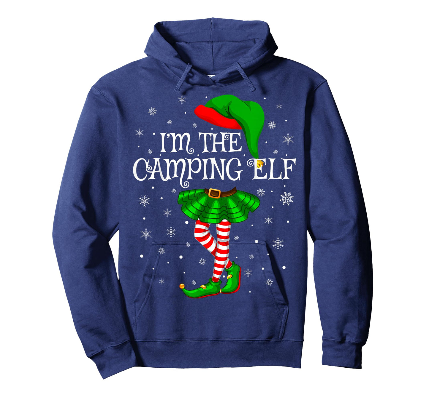Camping Elf Christmas Family Group Women Girls Xmas Pajama T-Shirt