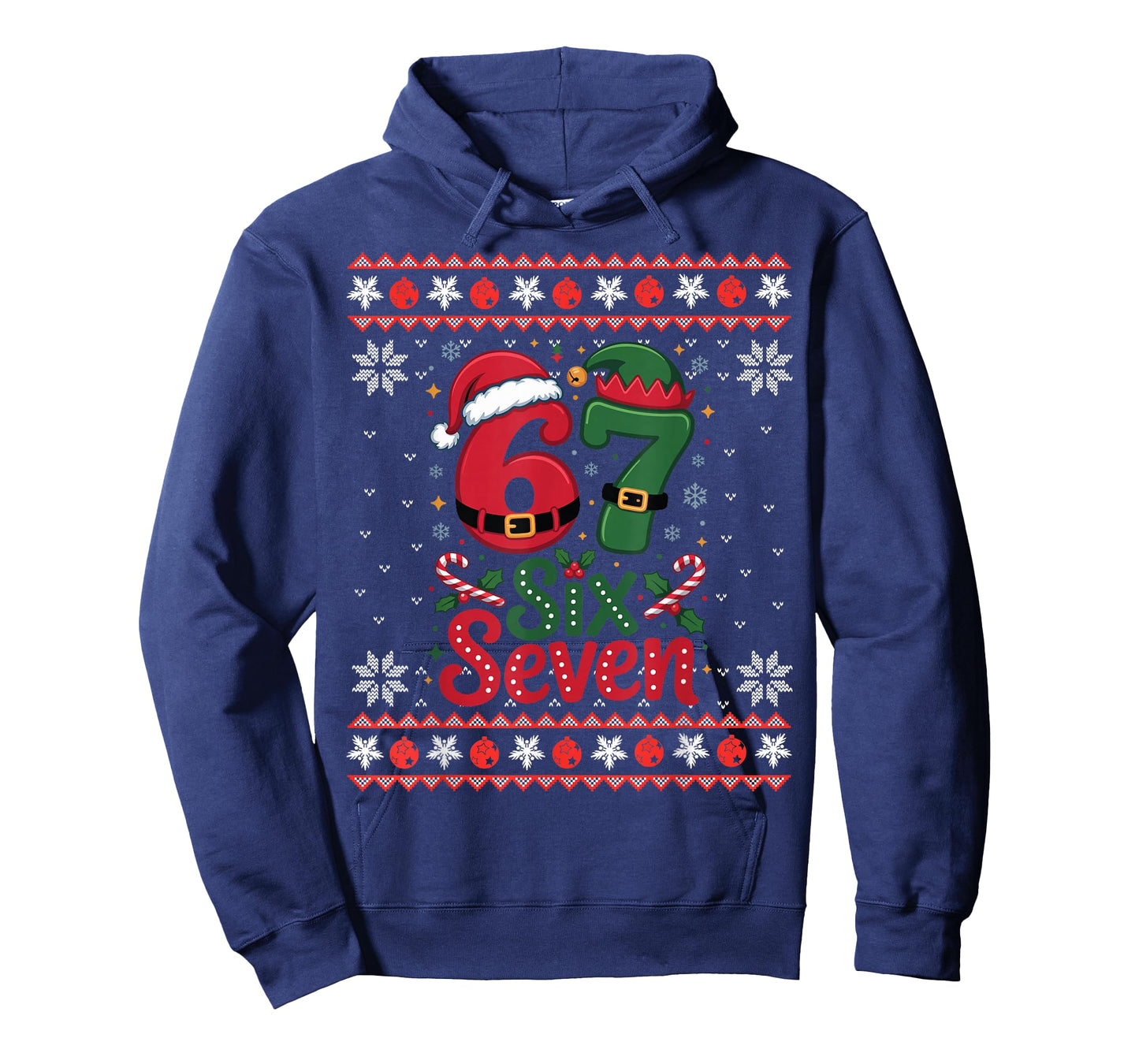 Six Seven Christmas 6 7 Ugly Christmas Sweater Boys Men Kids T-Shirt