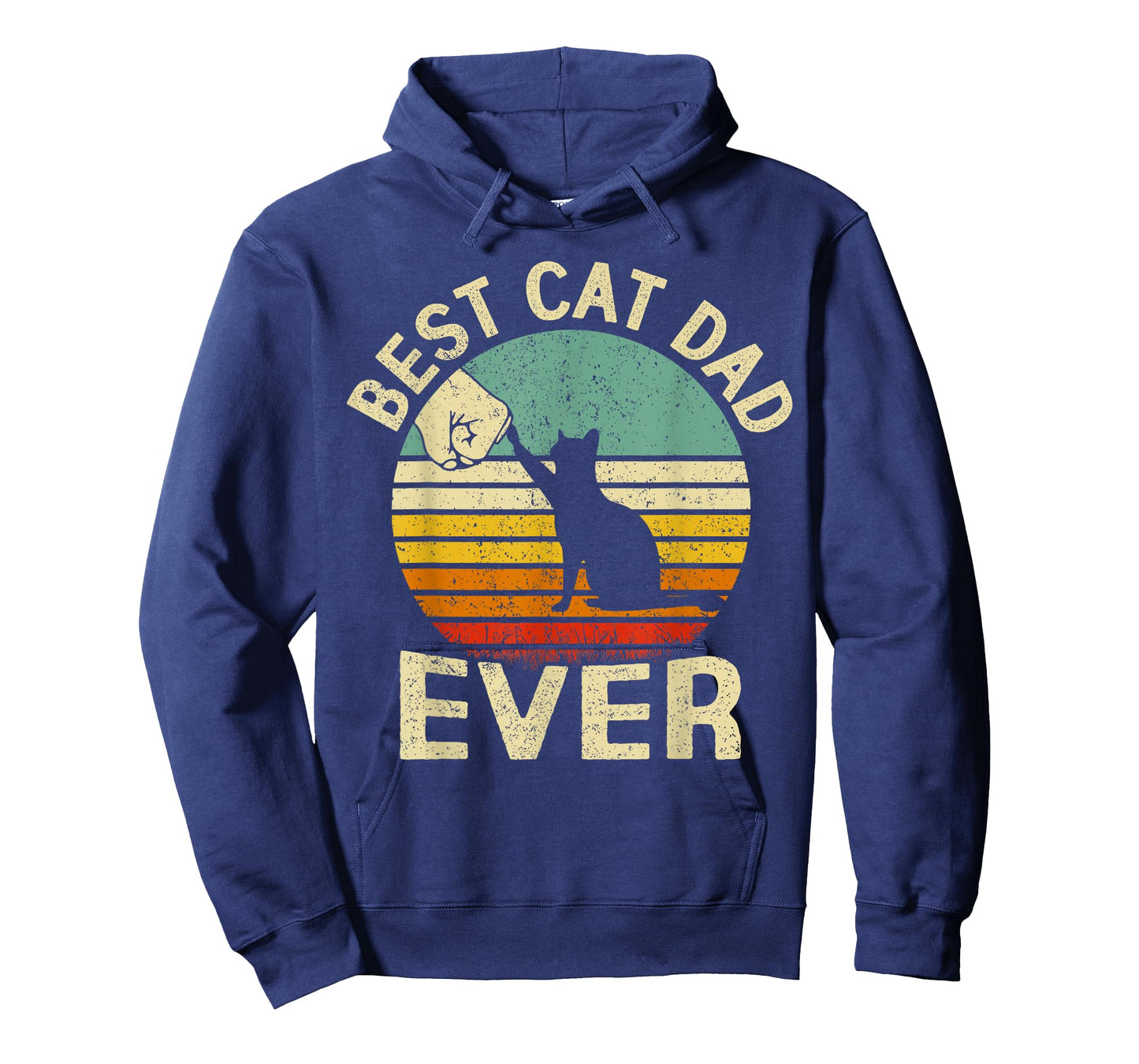 Men Best Cat Dad Ever Funny Cat Lover Gift Father's Day T-Shirt