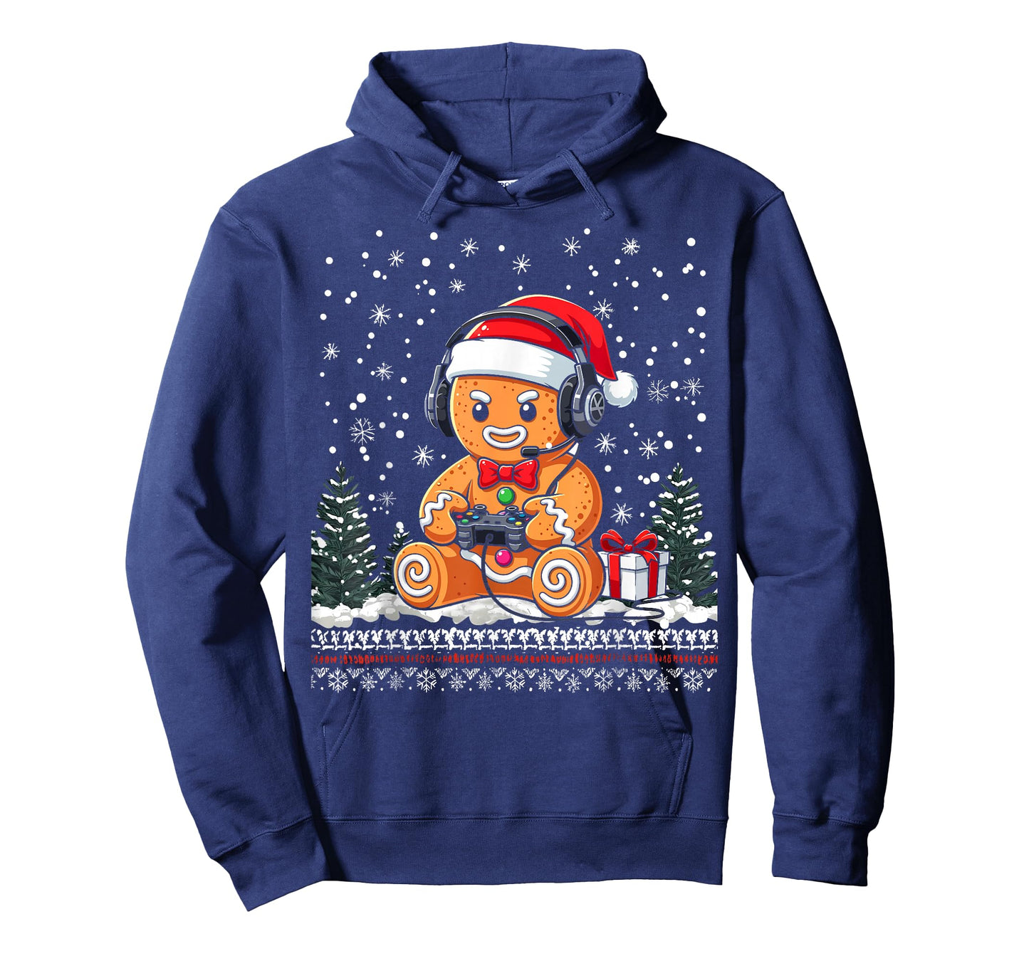 Funny Christmas Gamer Gingerbread Xmas Gaming Men Boy Kids T-Shirt
