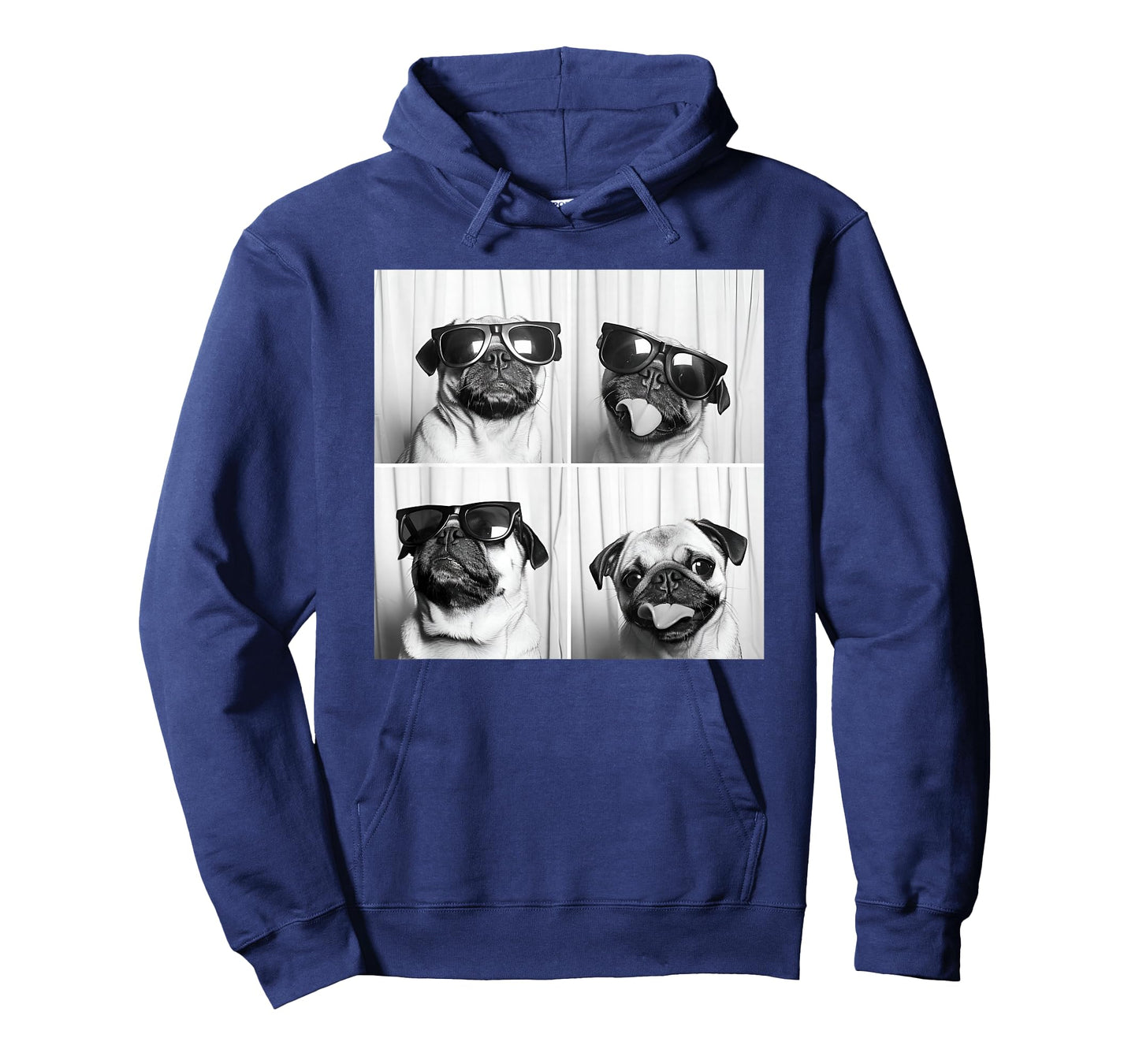 Cute Pug Face Pet Photobooth Cool Pug with Sunglasses T-Shirt