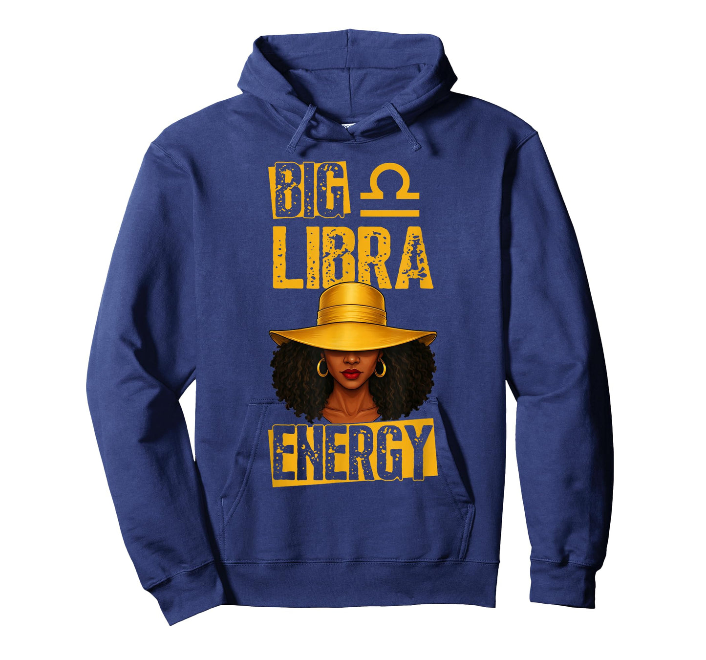Big Libra Energy African American Black Woman With Hat T-Shirt
