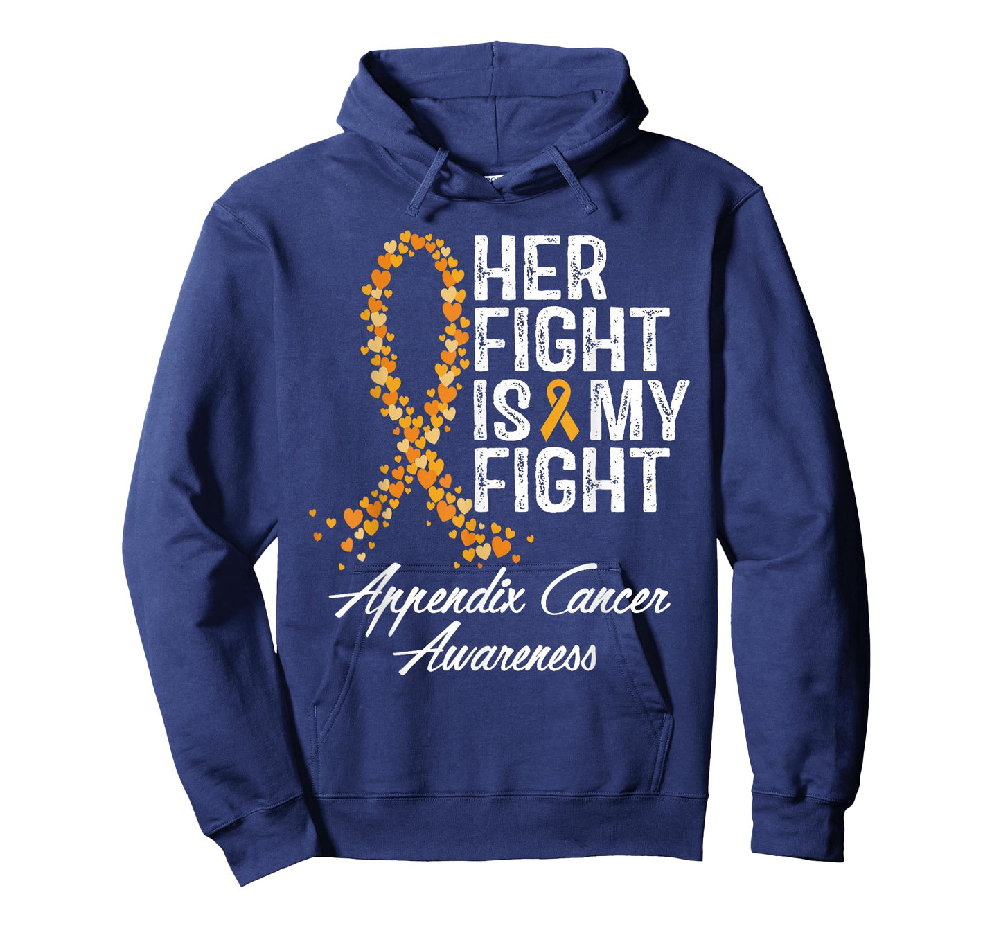 Appendix Cancer Awareness Her Fight Is My Warrior Support T-Shirt